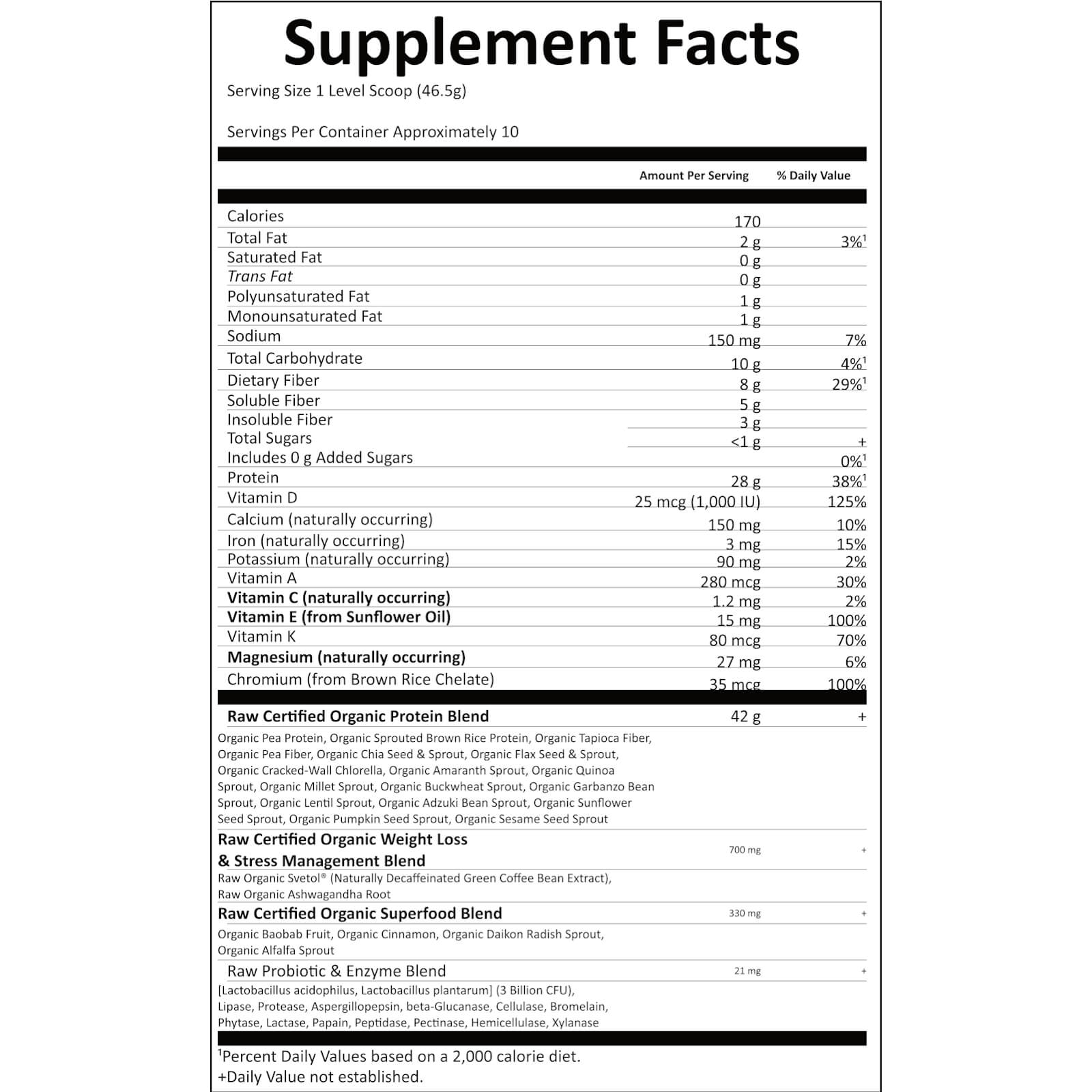 Fit biologico Raw - Caffè - 465 g