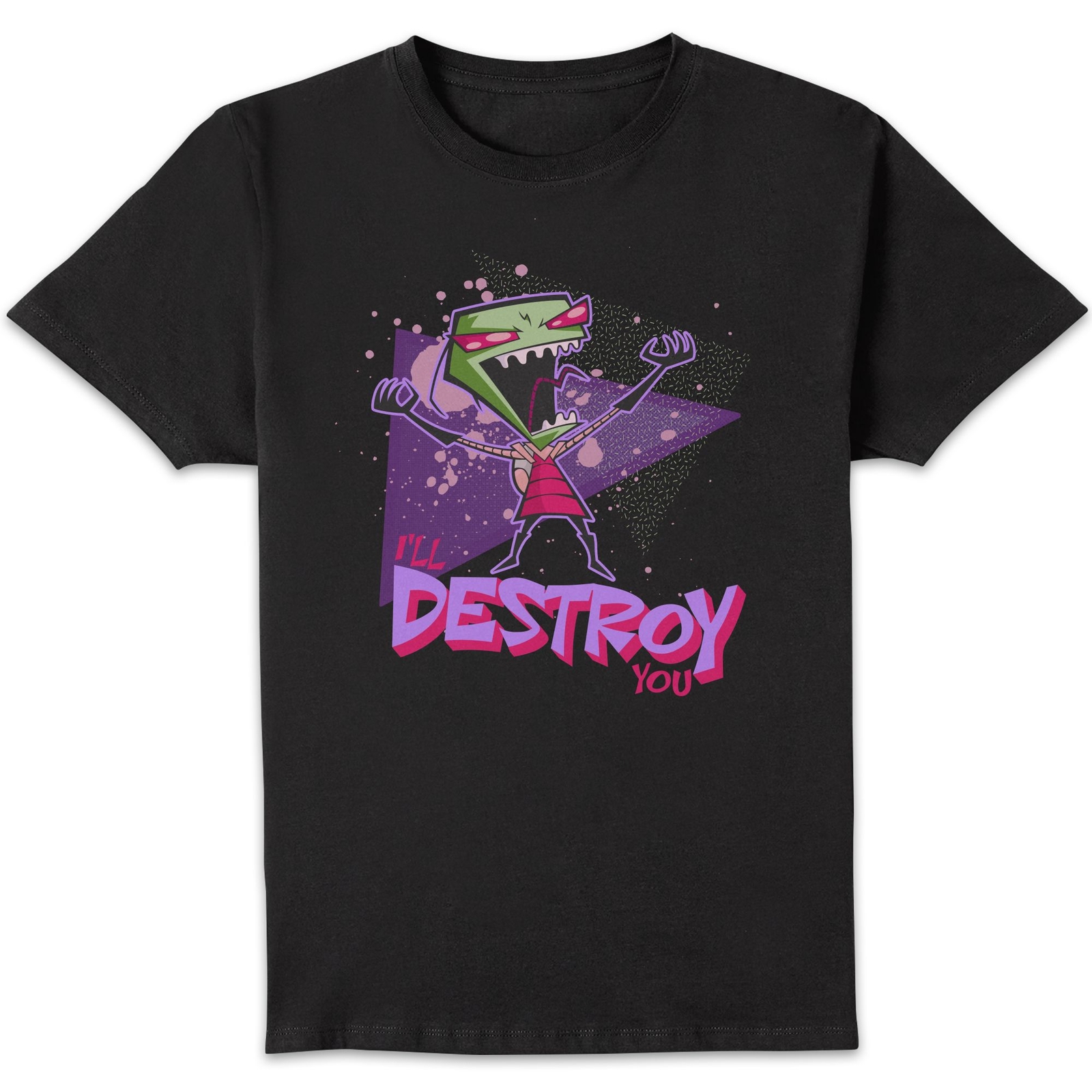 Invader Zim I'll DESTROY You Men's T-Shirt - Black - L