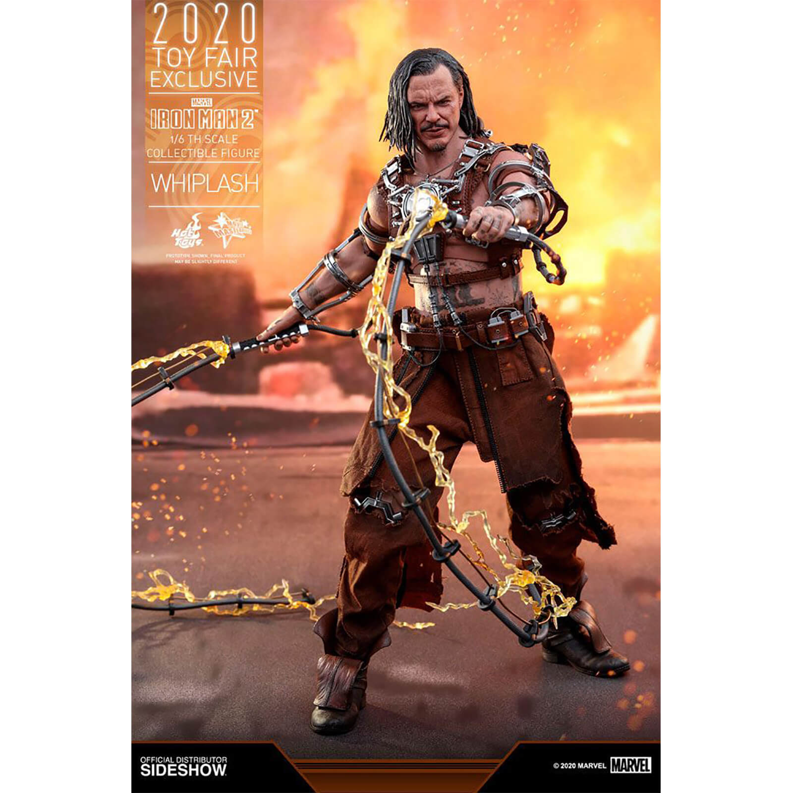 Hot Toys Marvel Iron Man 2 Movie Masterpiece Whiplash Exklusive Figur zur Spielwarenmesse 30 cm