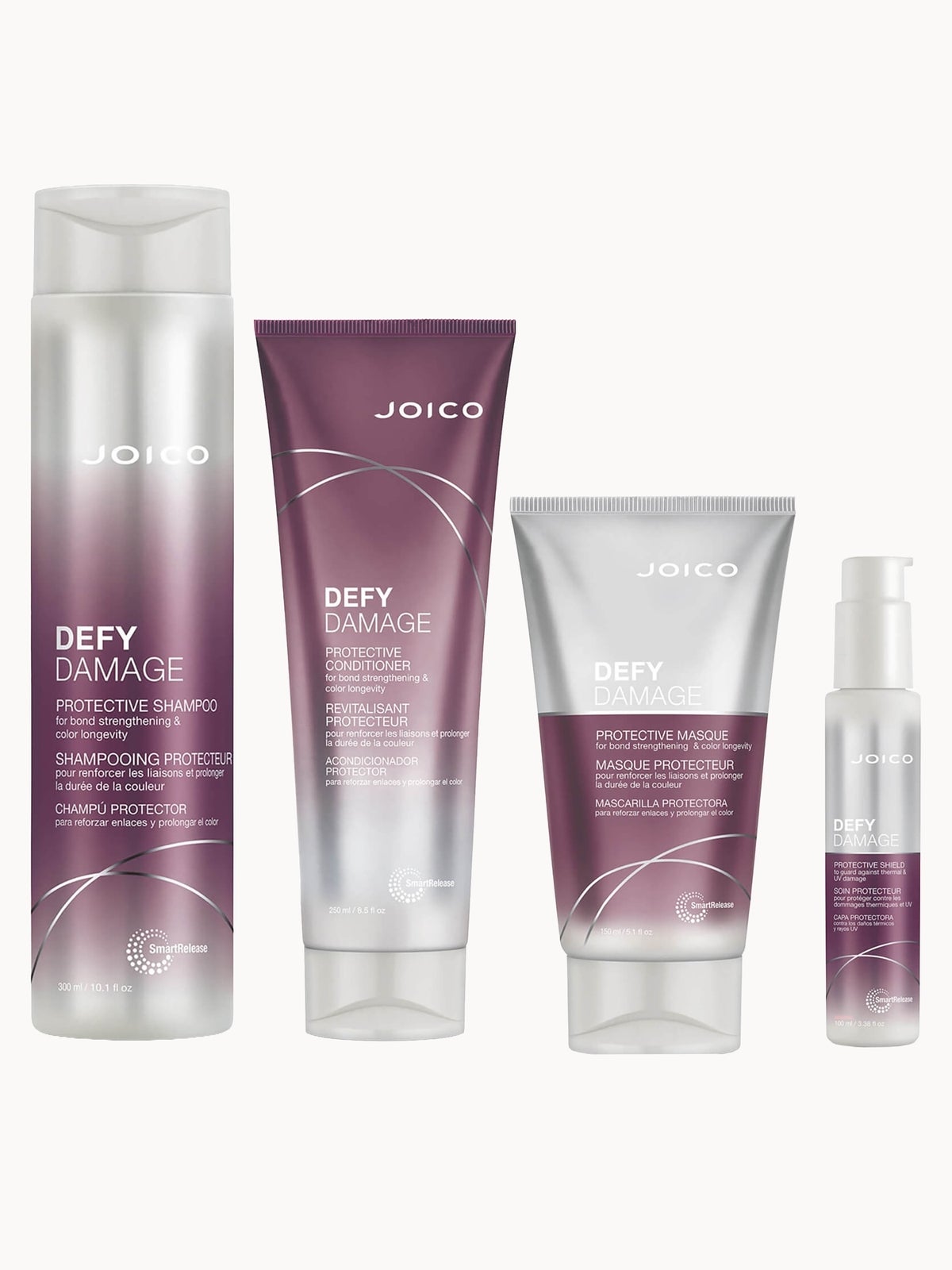 Joico Defy Damage Shampoo, Conditioner, Masque and Shield Set