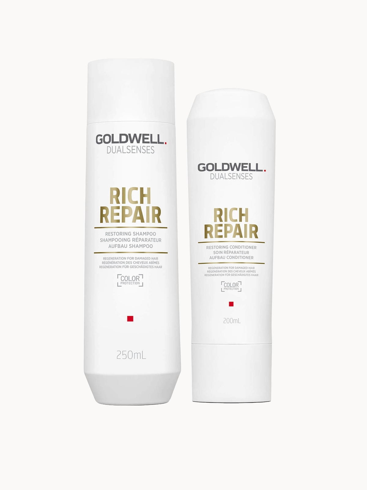 Goldwell Dualsenses Rich Repair Restoring Shampoo And Conditioner Bundle For Dry To Severely Damaged Hair (Worth £32.05)