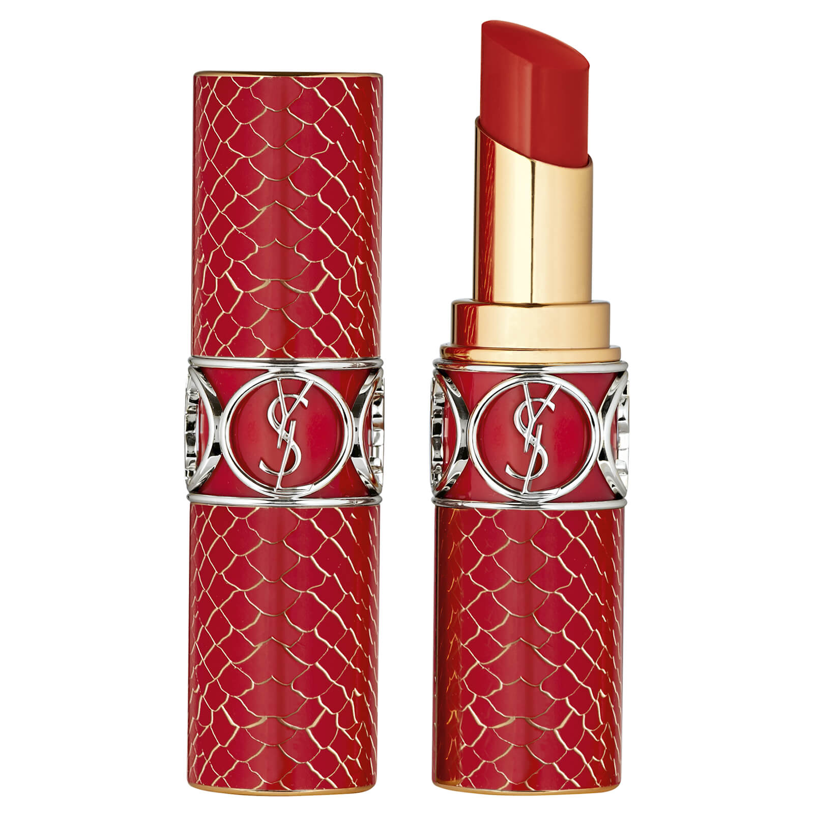 Yves Saint Laurent Limited Edition Rouge Volupté Shine Wild Lipstick 3.2g (Various Shades) - 120 Take My Red Away
