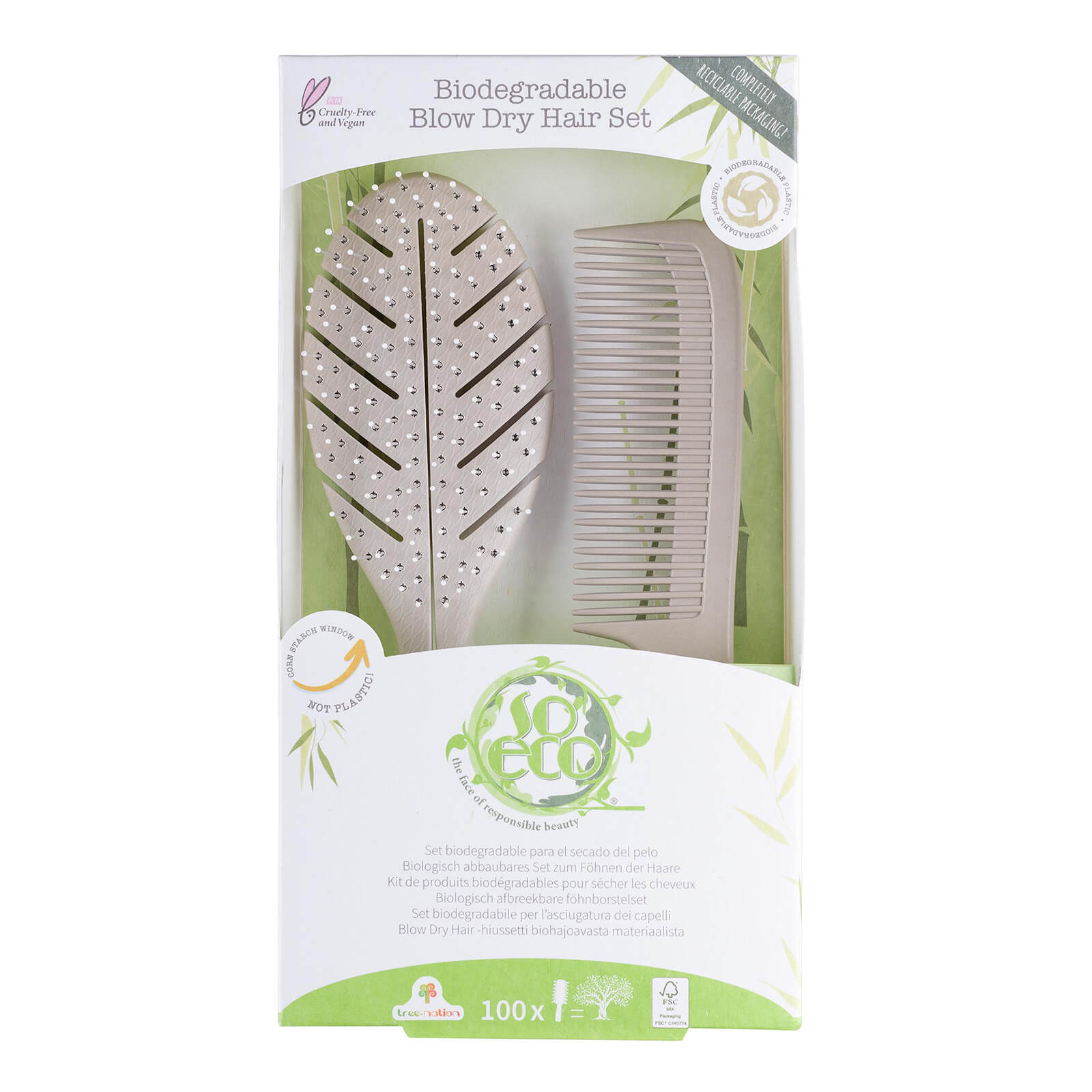 So Eco Biodegradable Blow Dry Hair Set