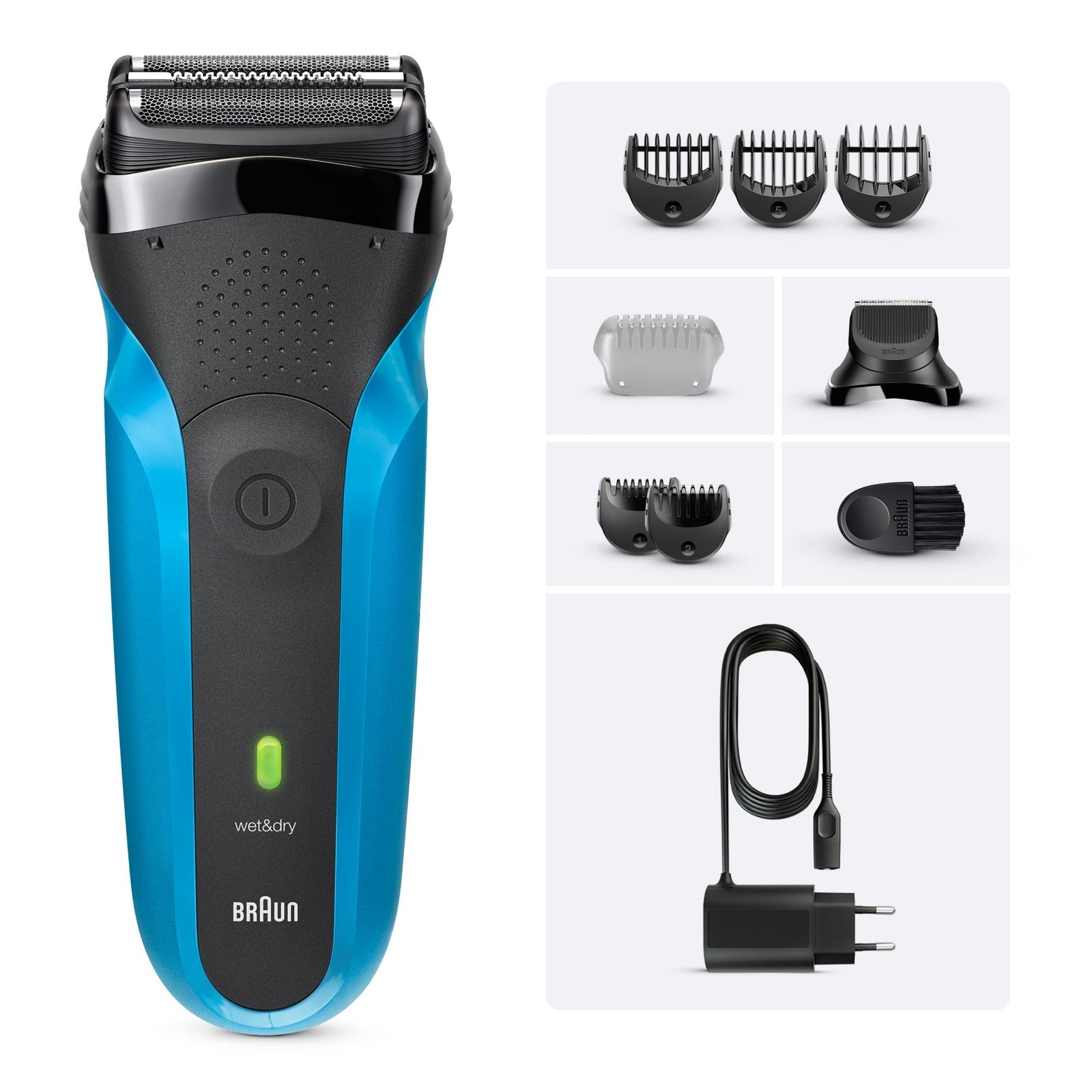 Men's Blue Braun Electric Shaver Series 3 310Bt
