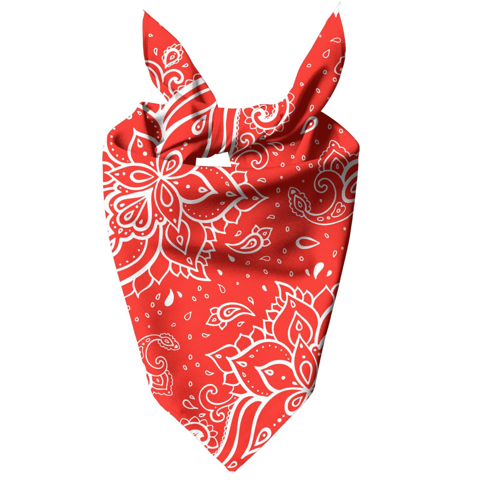 Red Paisley Pet Bandana - Small