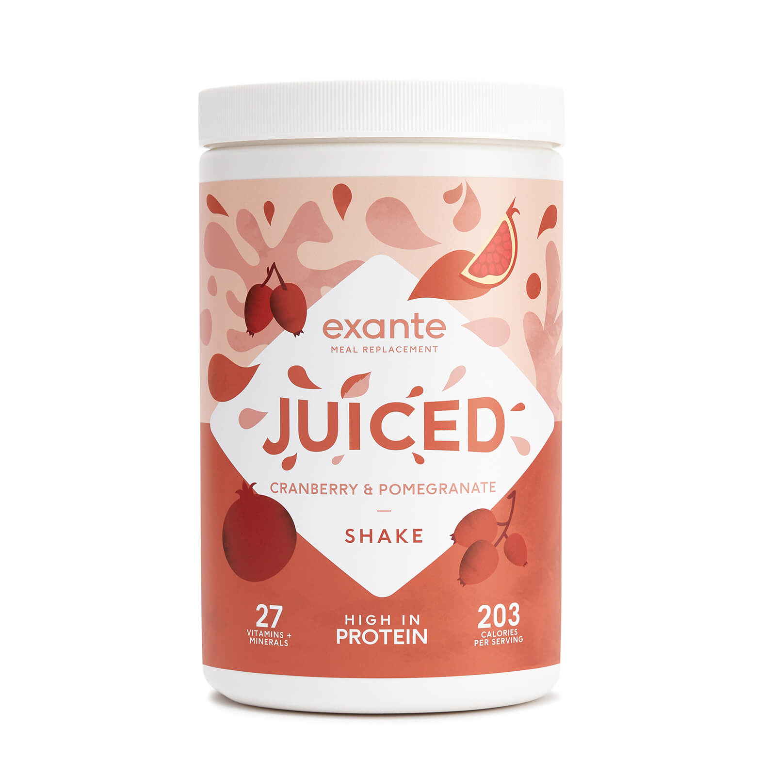Frullato JUICED, Mirtillo rosso e Melograno. Confezione da 10 porzioni