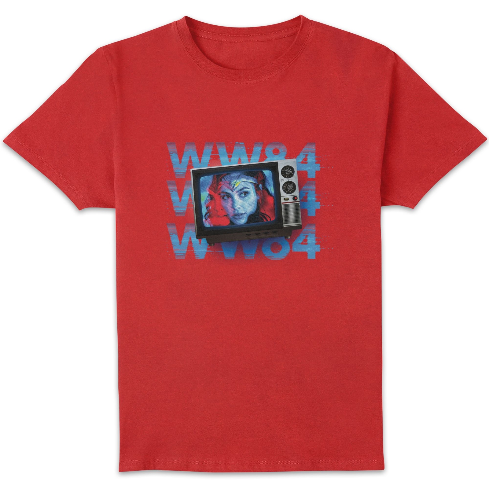Wonder Woman WW84 Retro TV Men's T-Shirt - Red - L