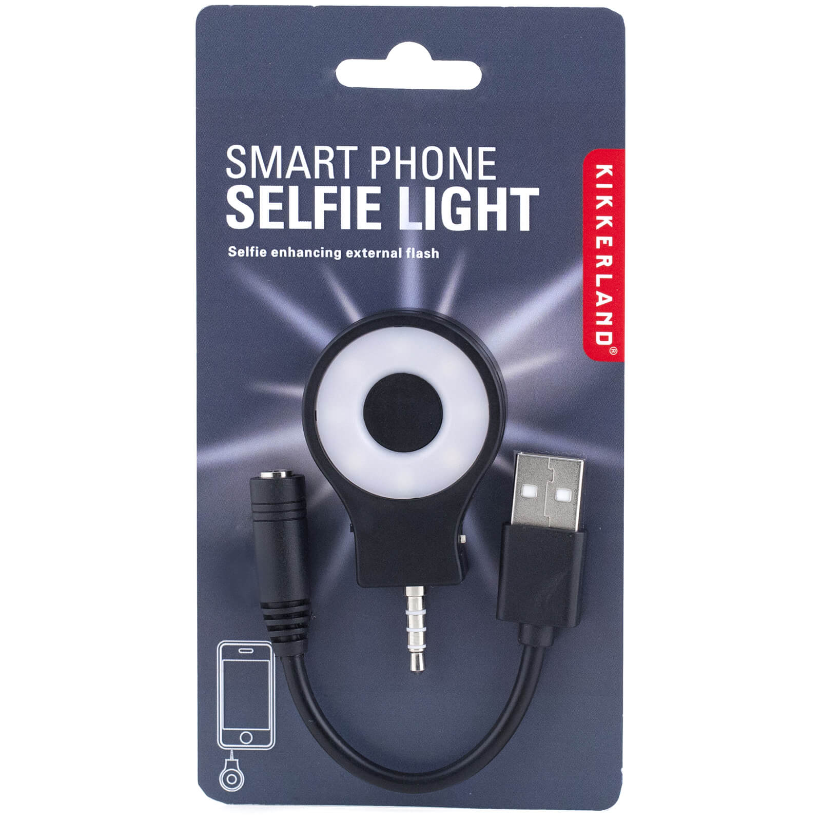 Kikkerland Smartphone Selfie Light Kikkerland Smartphone Selfie Light