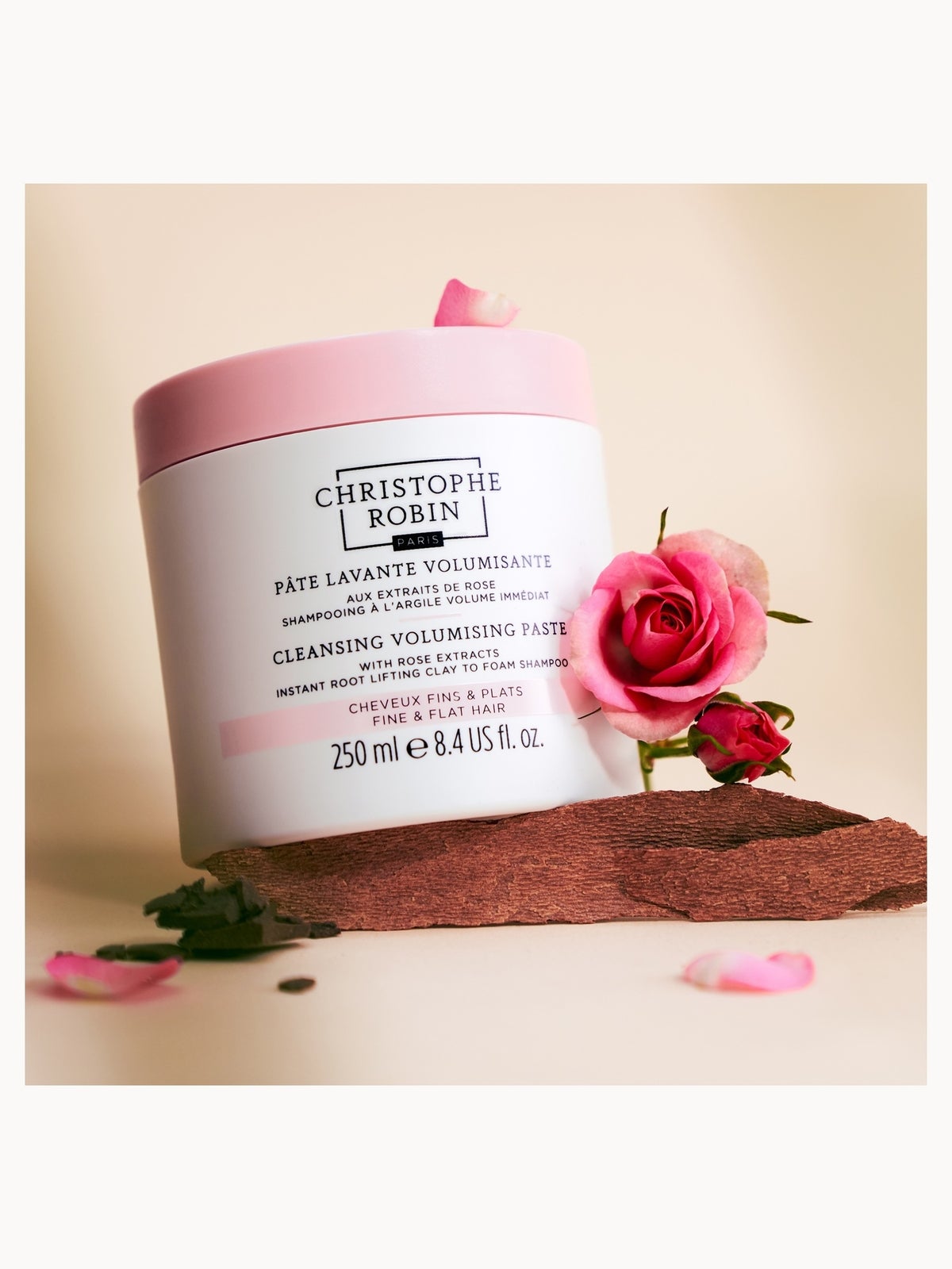 Christophe Robin Cleansing Volumising Paste with Rose Extracts 250ml 2