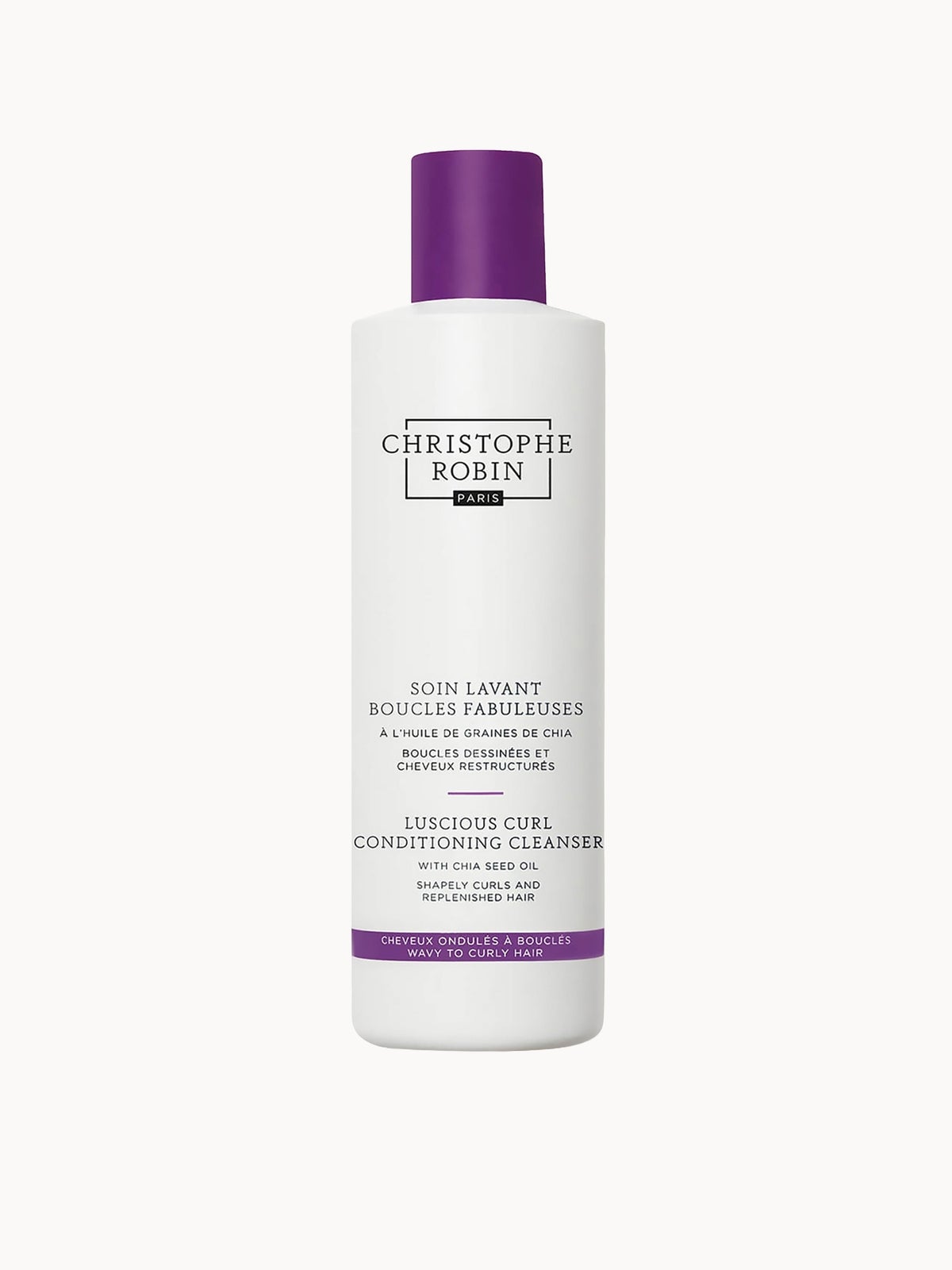 Christophe Robin Luscious Curl Conditioning Cleanser with Chia Seed Oil 250ml