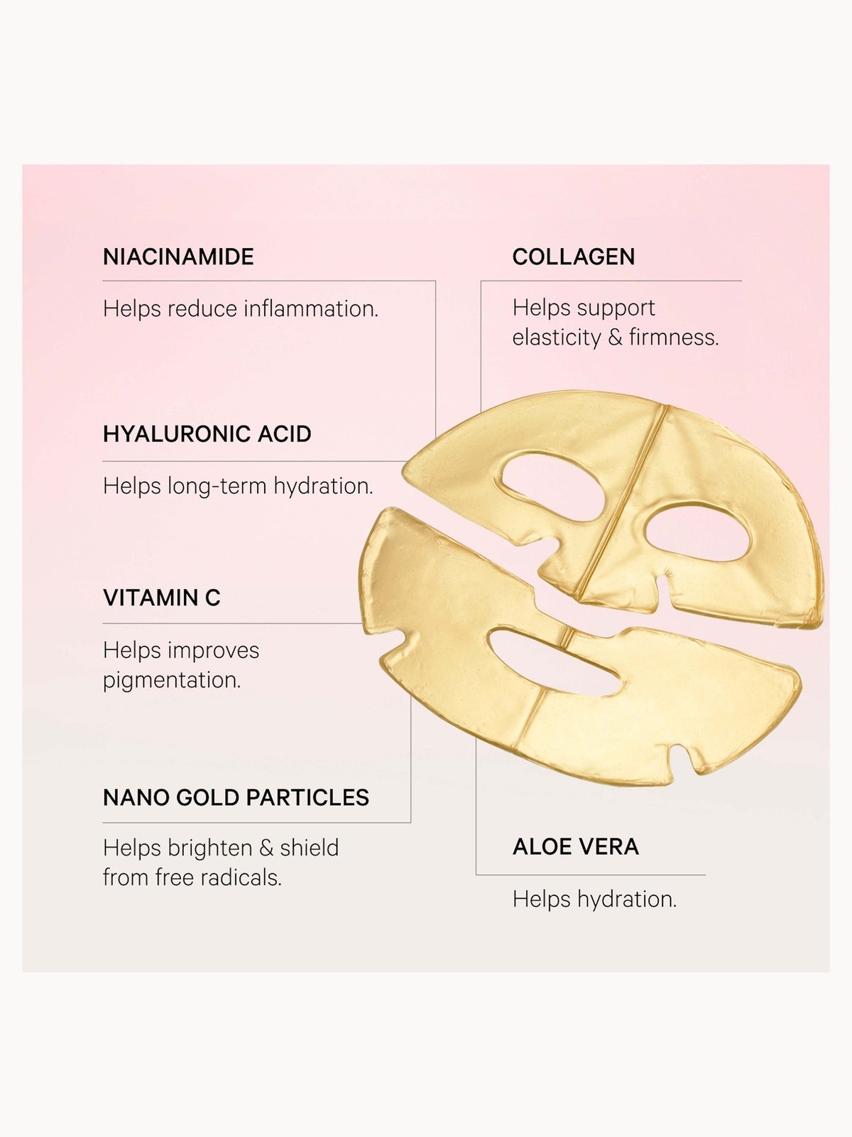MZ Skin Hydra-Lift Golden Facial Treatment Mask 2