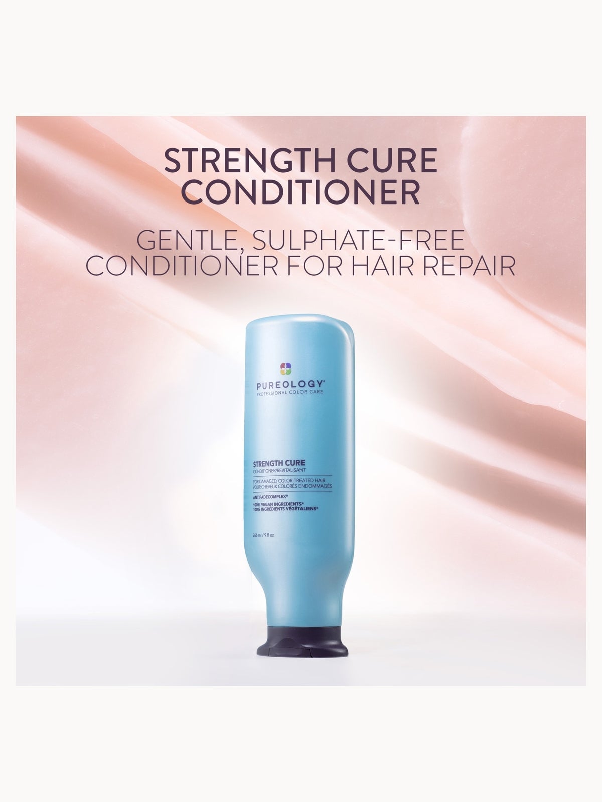 Pureology Strength Cure Shampoo and Conditioner Bundle for Damaged Hair, Sulphate Free for a Gentle Cleanse with Vegan Formulas 3