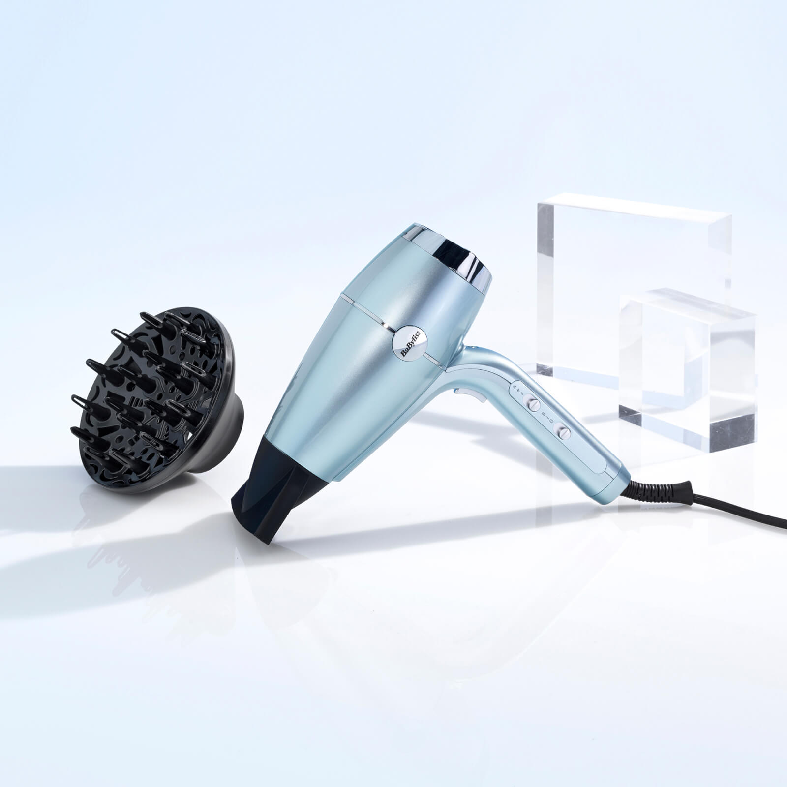 BaByliss Hydro Fusion Anti Frizz Hair Dryer with Diffuser 2