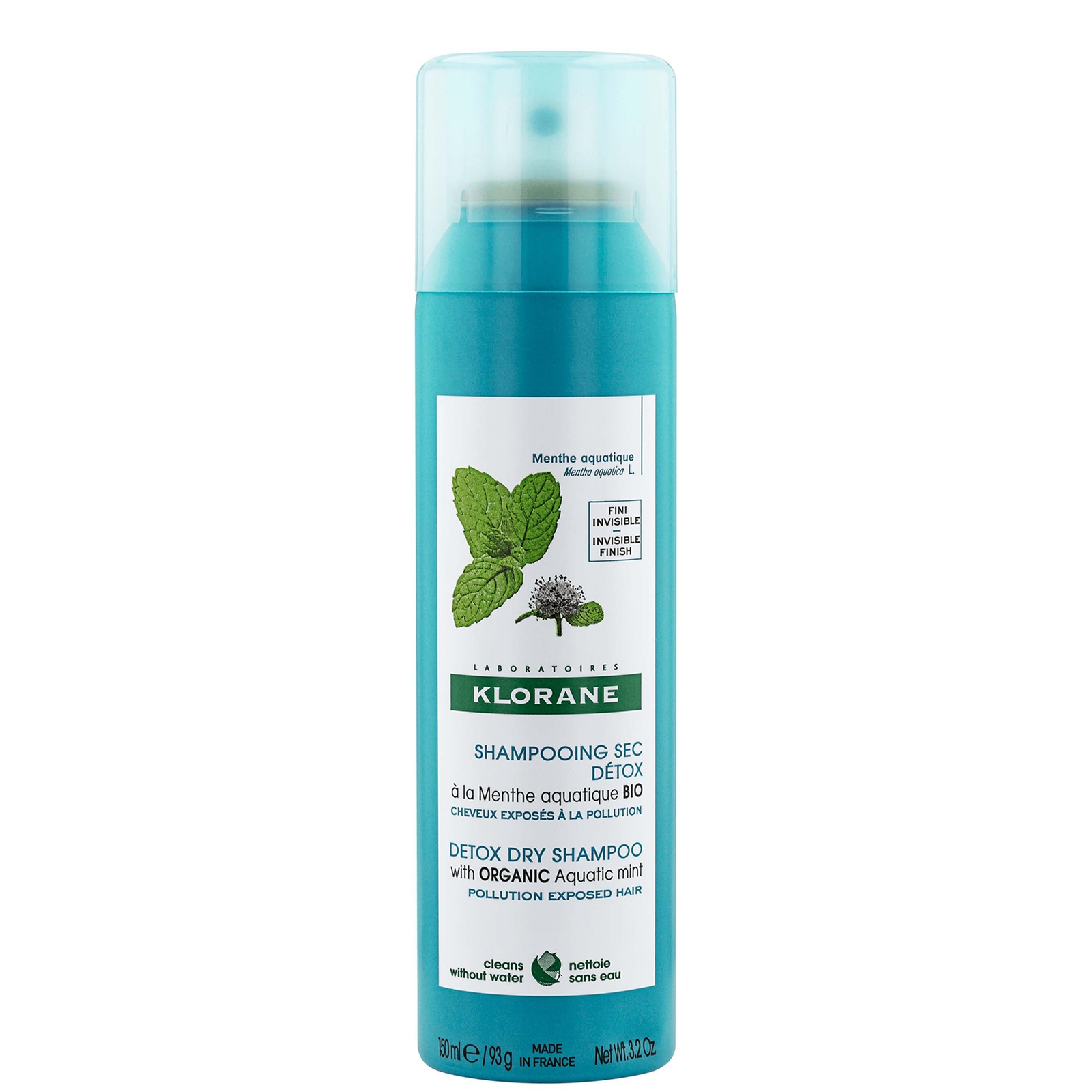 KLORANE Detox Dry Shampoo with Organic Aquatic Mint for Pollution-Exposed Hair 150ml KLORANE Detox Dry Shampoo with Organic Aquatic Mint for Pollution-Exposed Hair 150ml