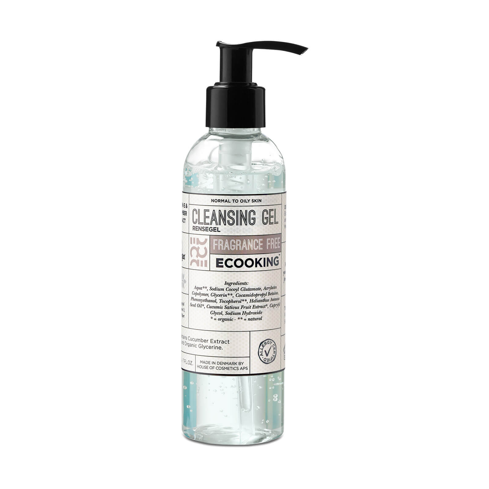Ecooking Cleansing Gel Fragrance Free 200ml