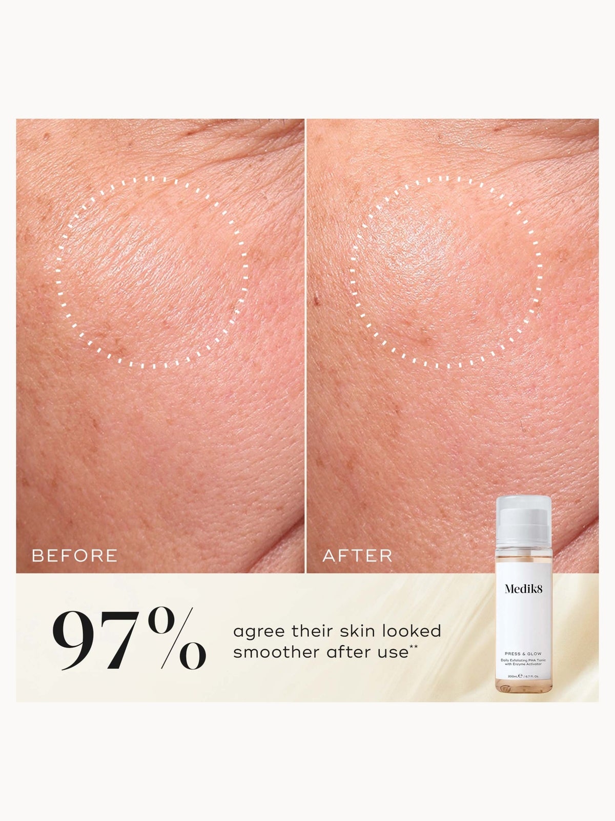 Medik8 Press and Glow Tonic Refill 200ml 3