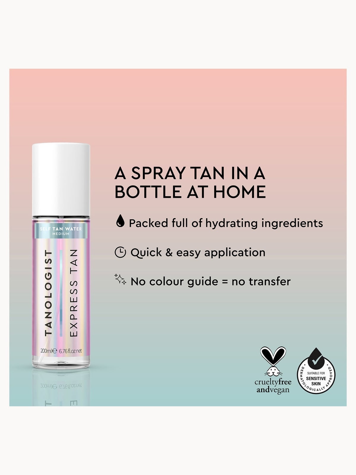 Tanologist Self-Tan Water - Medium 200ml 2