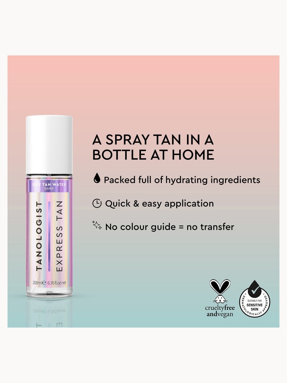 Tanologist Self-Tan Water - Dark 200ml 2