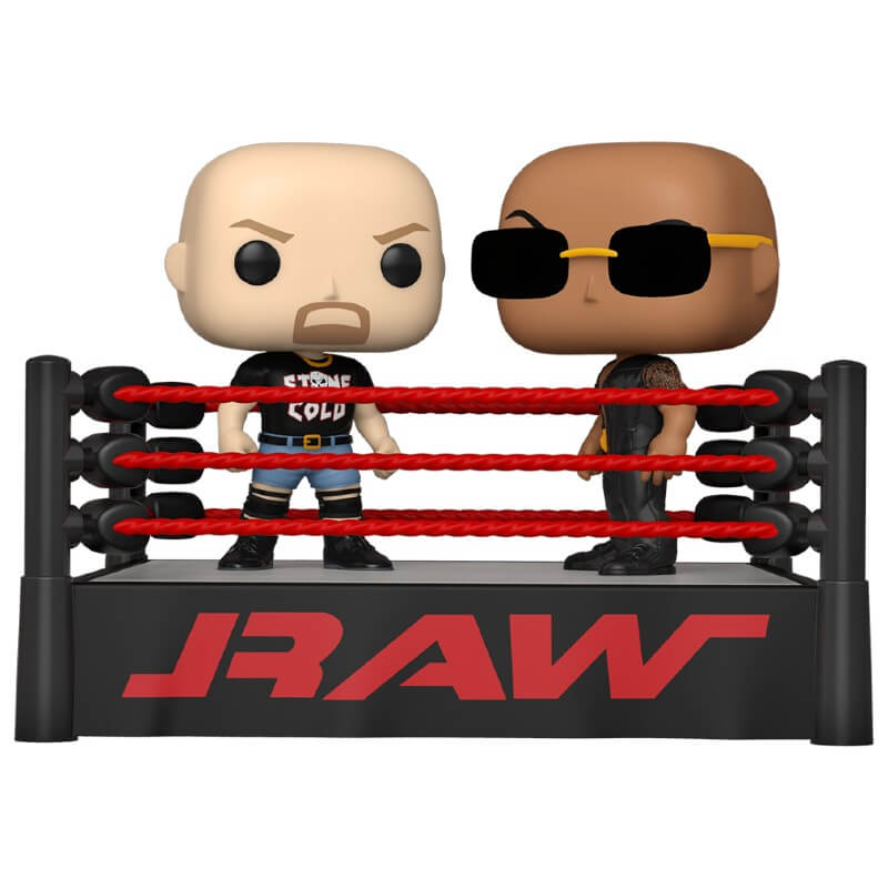 WWE The Rock Vs Stone Cold In Wrestling Ring Pop! Moment