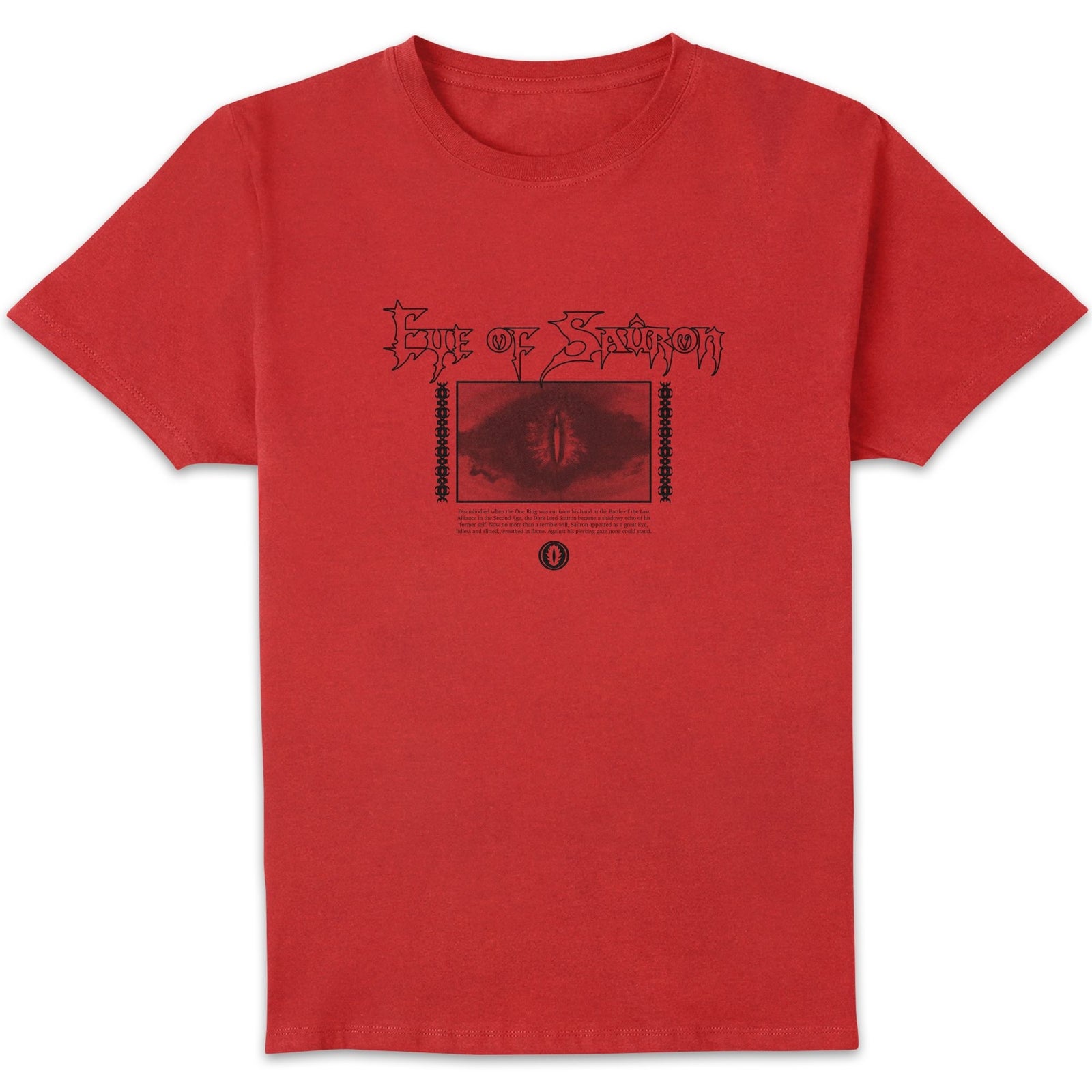 Lord Of The Rings Eye Of Sauron Men's T-Shirt - Red - S