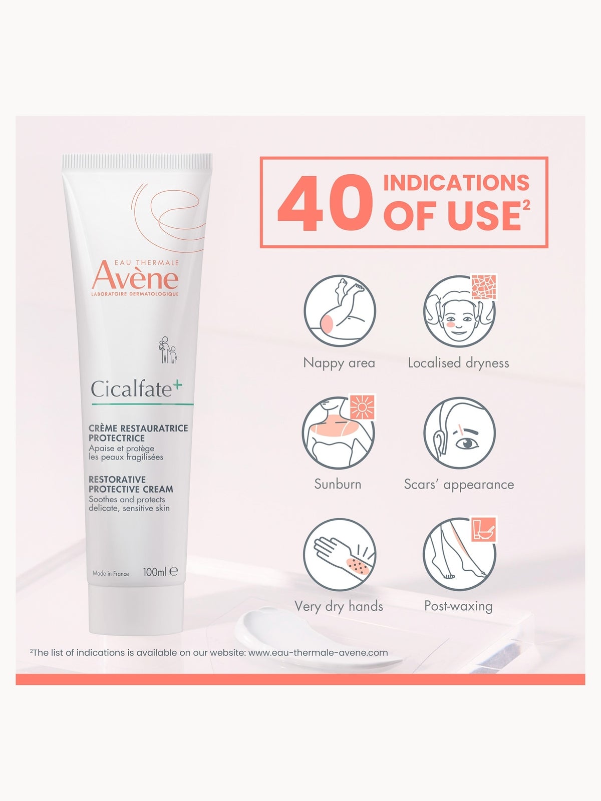 Avène Cicalfate+ Restorative Protective Cream for Very Sensitive Skin 100ml 3