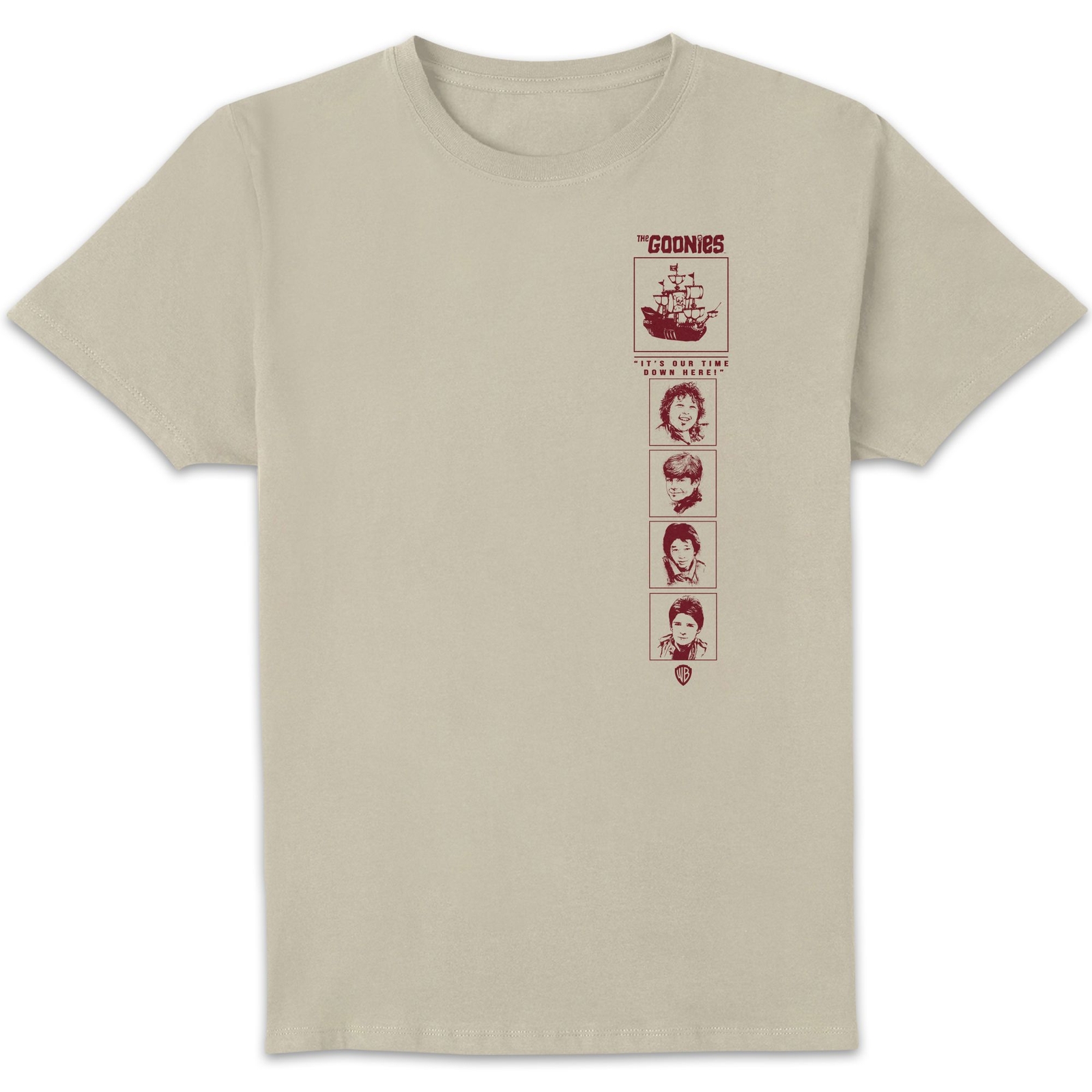 The Goonies Retro Cover Unisex T-Shirt - White Vintage Wash - M