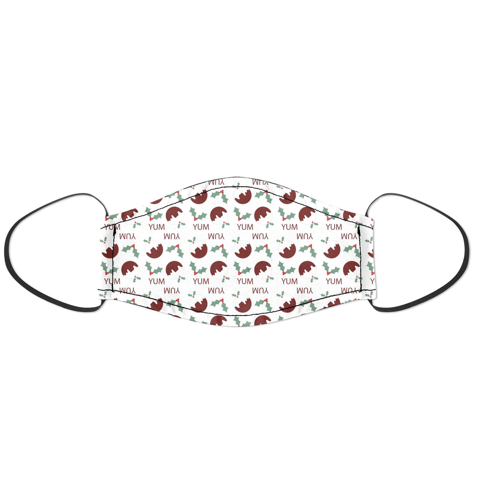 Yum Christmas Pudding Face Mask - L