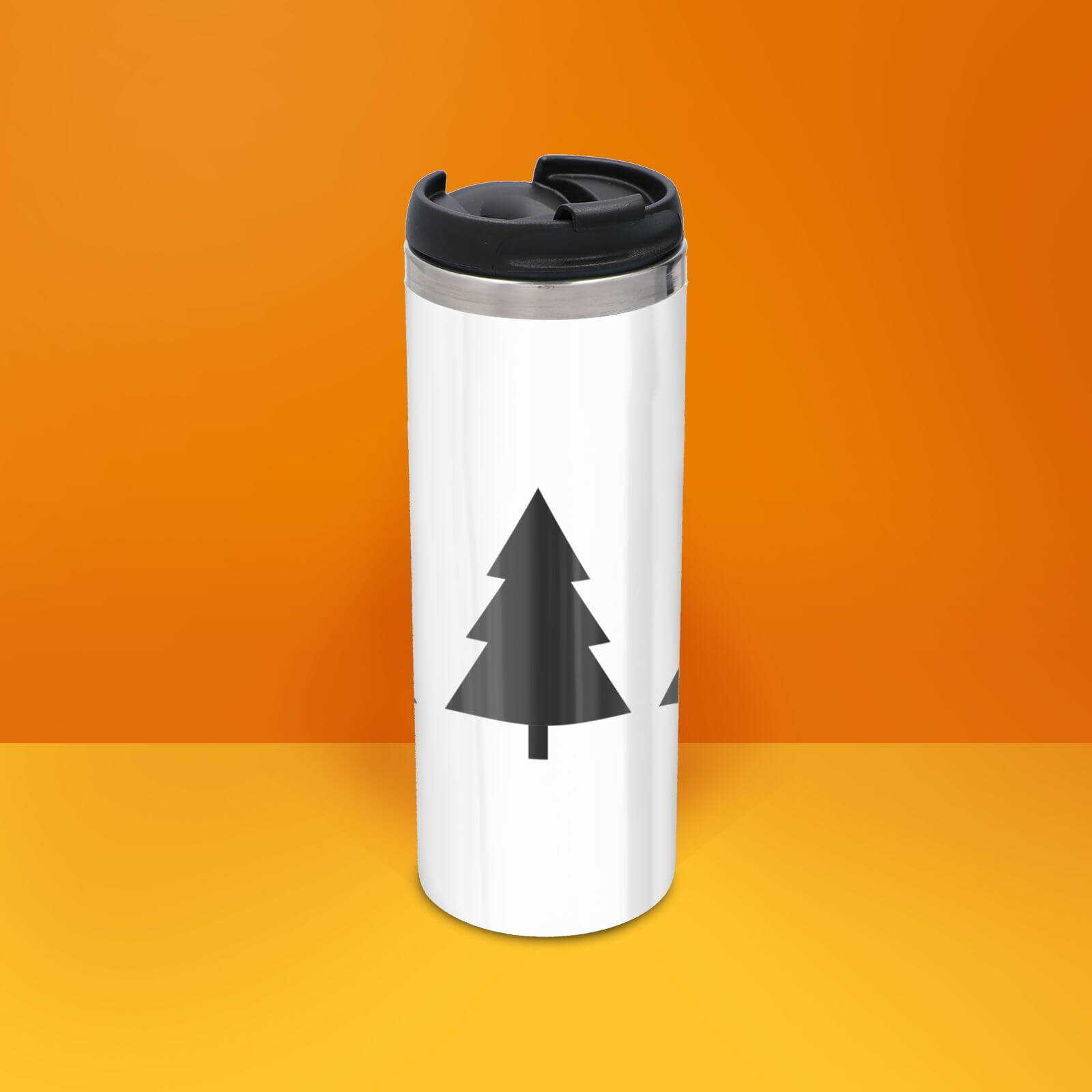 Christmas Trees Stainless Steel Thermo Travel Mug