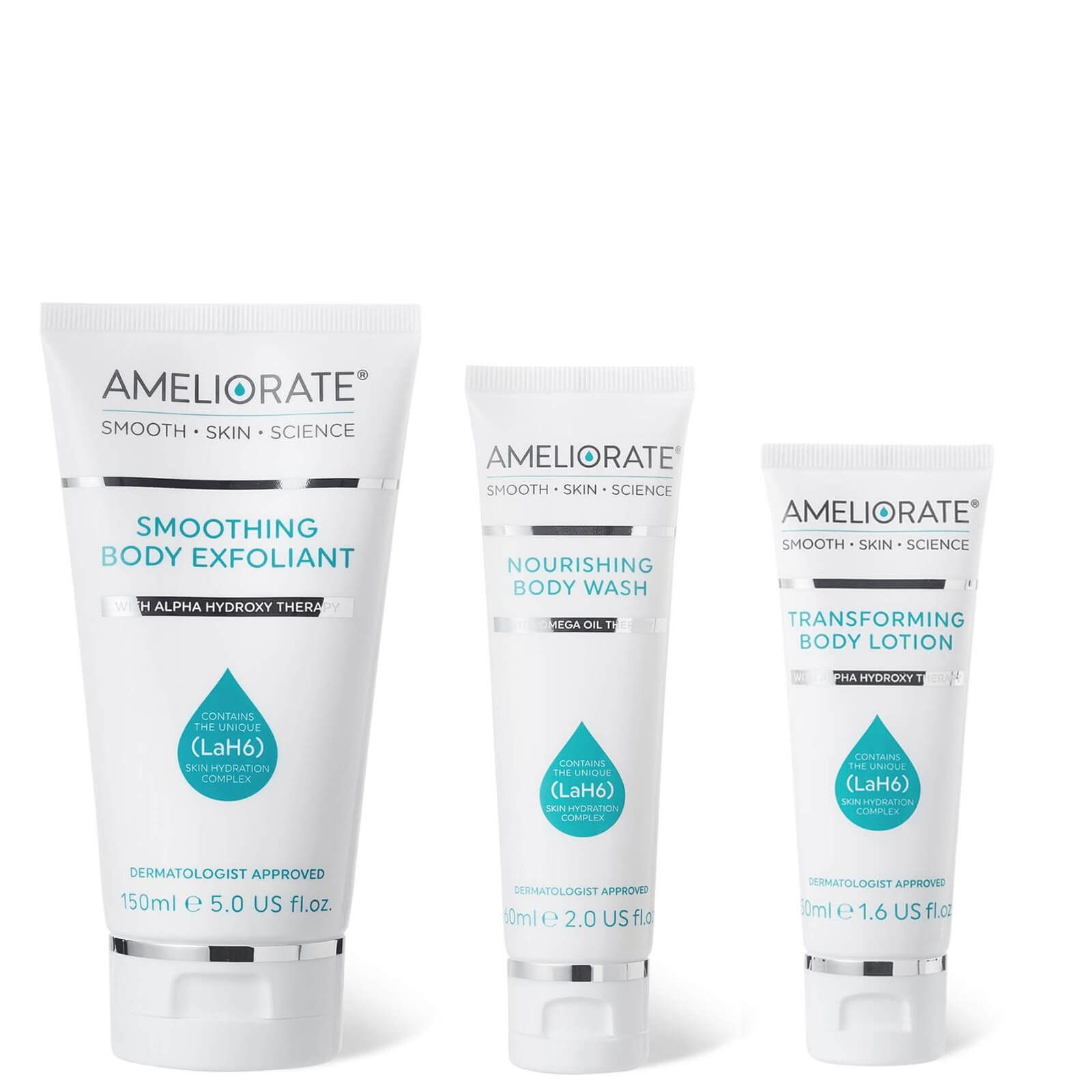 AMELIORATE Smoothing Body Exfoliant and More Trio