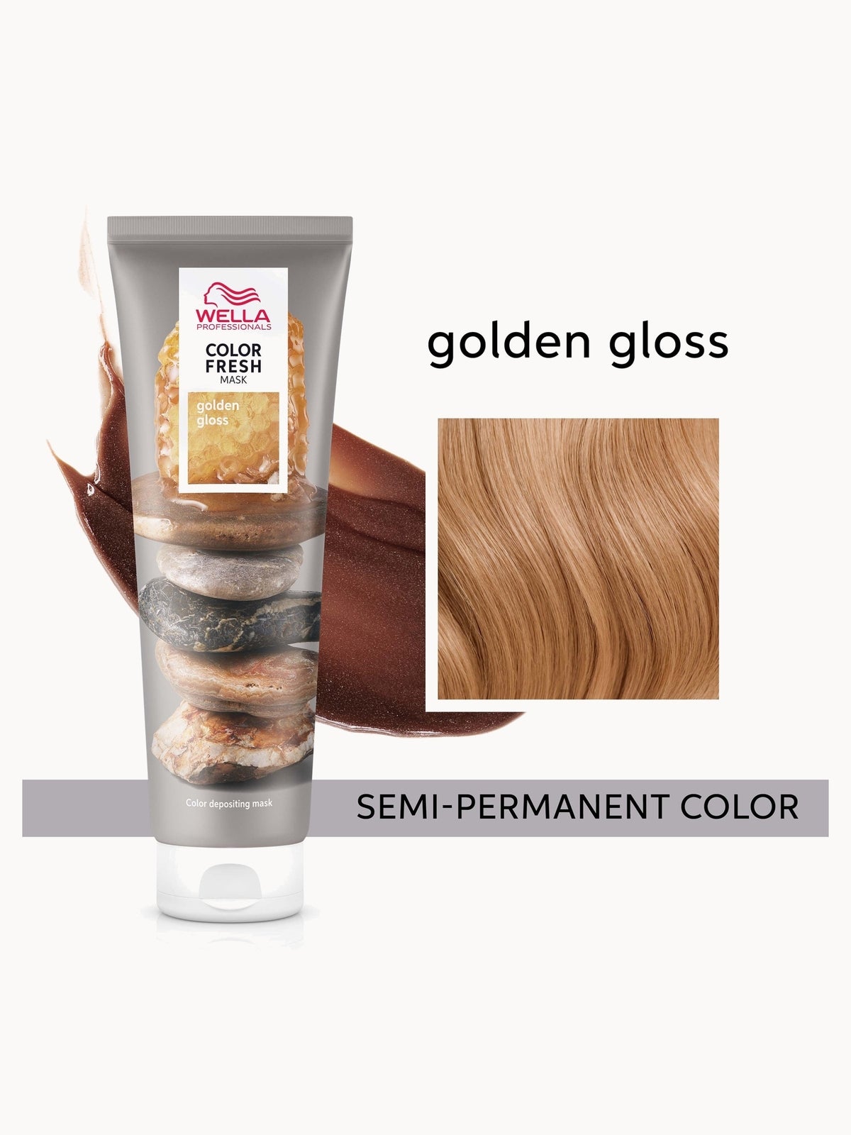 Wella Professionals Care Color Fresh Semi-Permanent Colour Mask - Golden Gloss 150ml 2