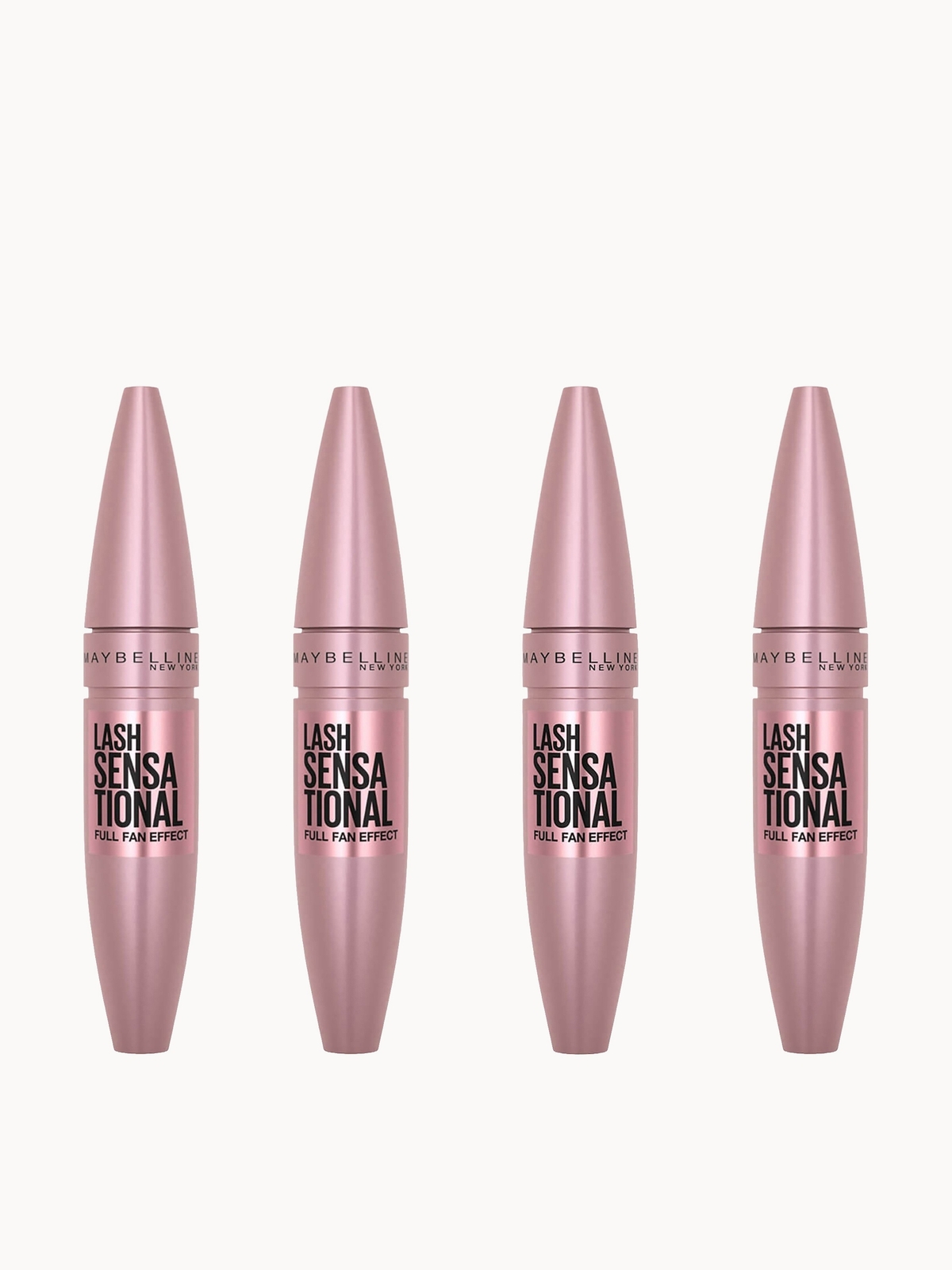 Maybelline Lash Sensational Volumising and Thickening Eyelash Lengthening Mascara - 01 Very Black (Pack of 4)