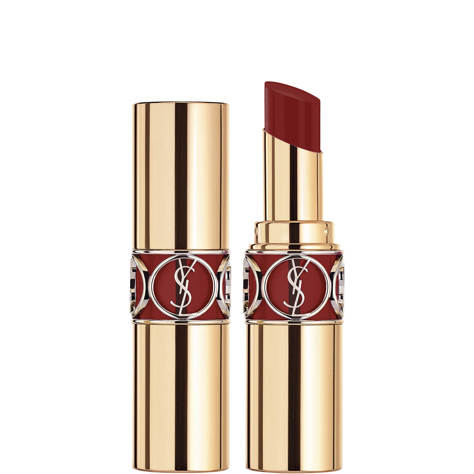 Yves Saint Laurent Rouge Volupté Shine Lipstick 3.2g (Various Shades) - 129 Carmine Bolero