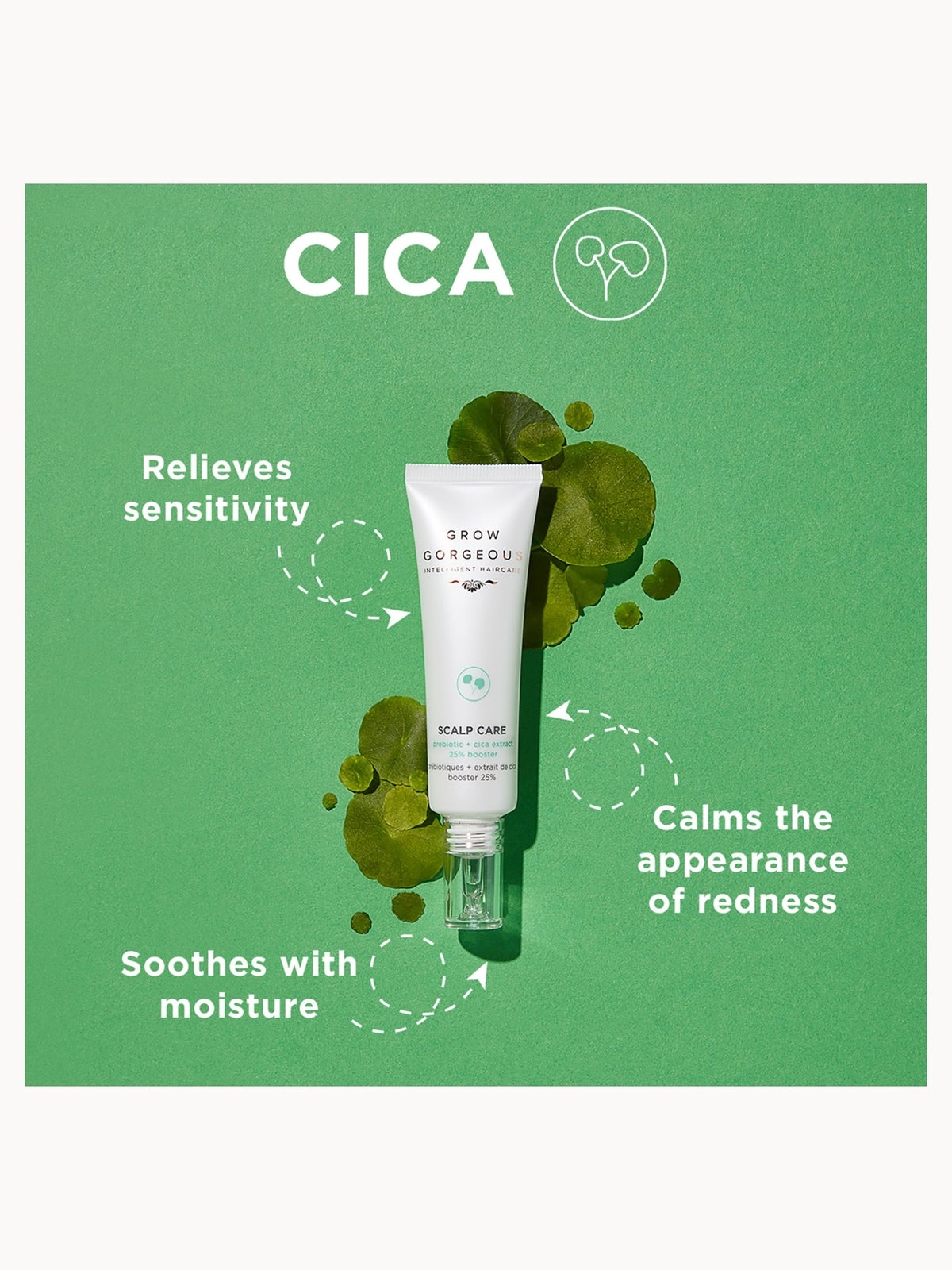 Grow Gorgeous Prebiotic and Cica Extract 25% Booster 3