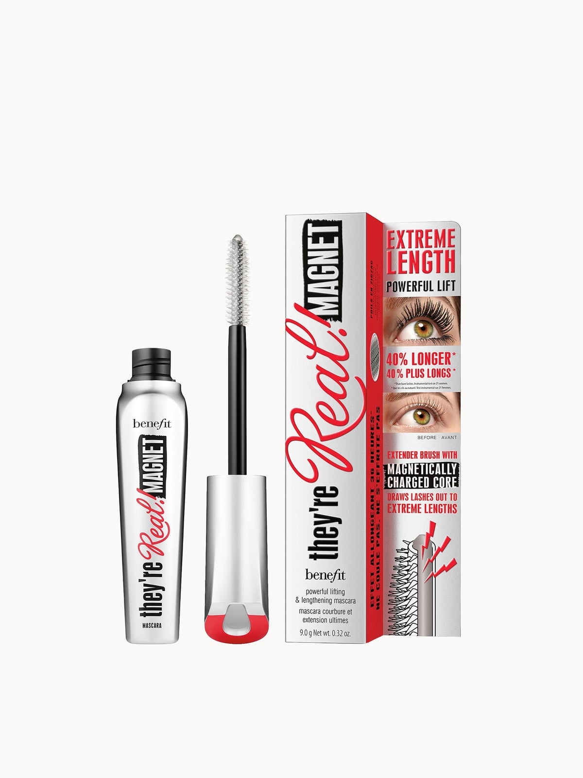 benefit They’re Real Magnet Extreme Lengthening and Powerful Lifting Mascara - Supercharged Black 9g