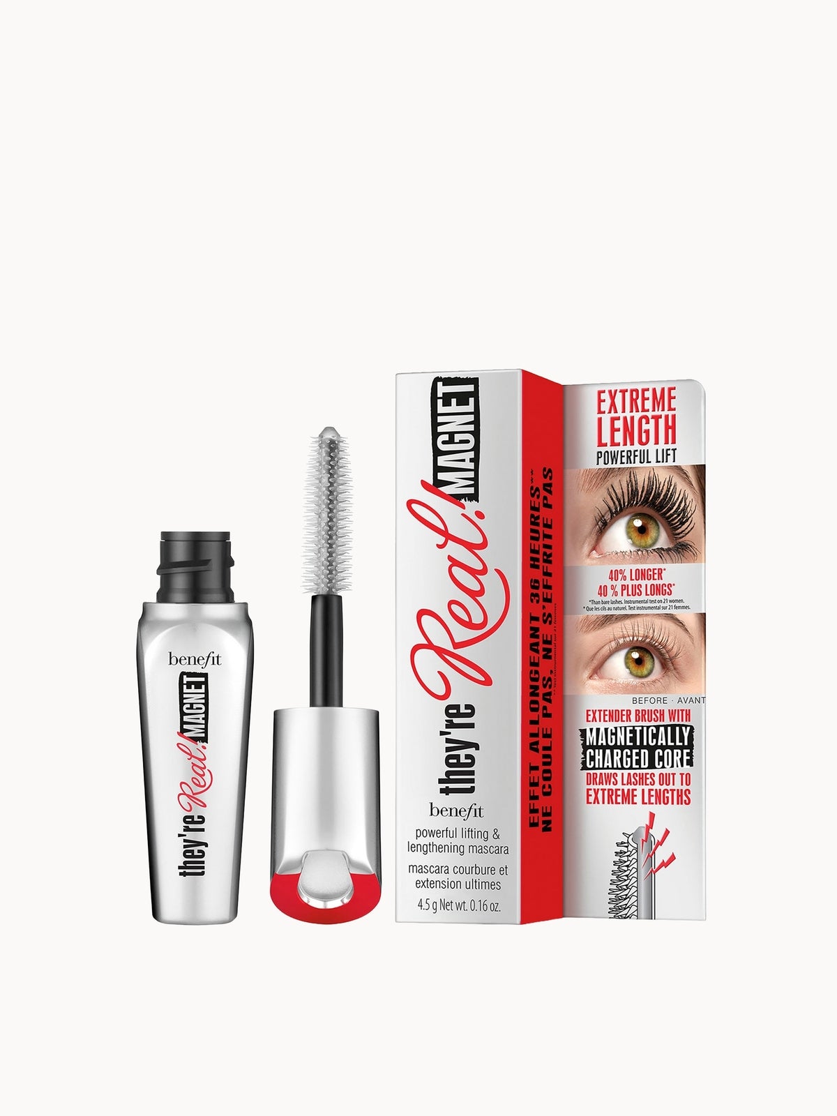 benefit They’re Real Magnet Extreme Lengthening and Powerful Lifting Mascara Mini - Supercharged Black 4.5g