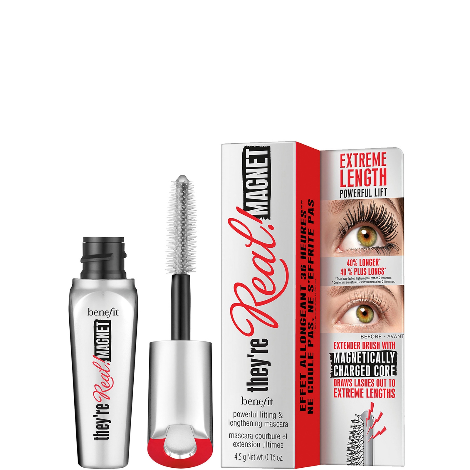 benefit They’re Real Magnet Extreme Lengthening and Powerful Lifting Mascara Mini - Supercharged Black 4.5g