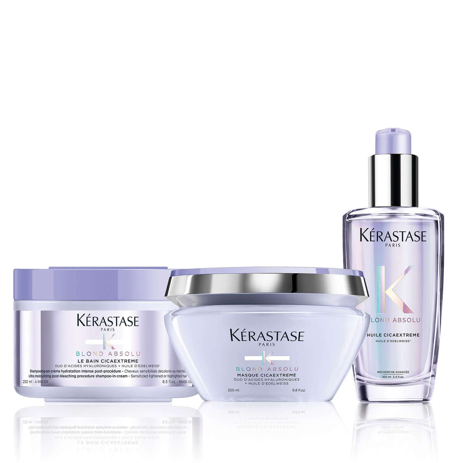 Kérastase Blond Absolu Restoring Shampoo, Mask and Oil Trio