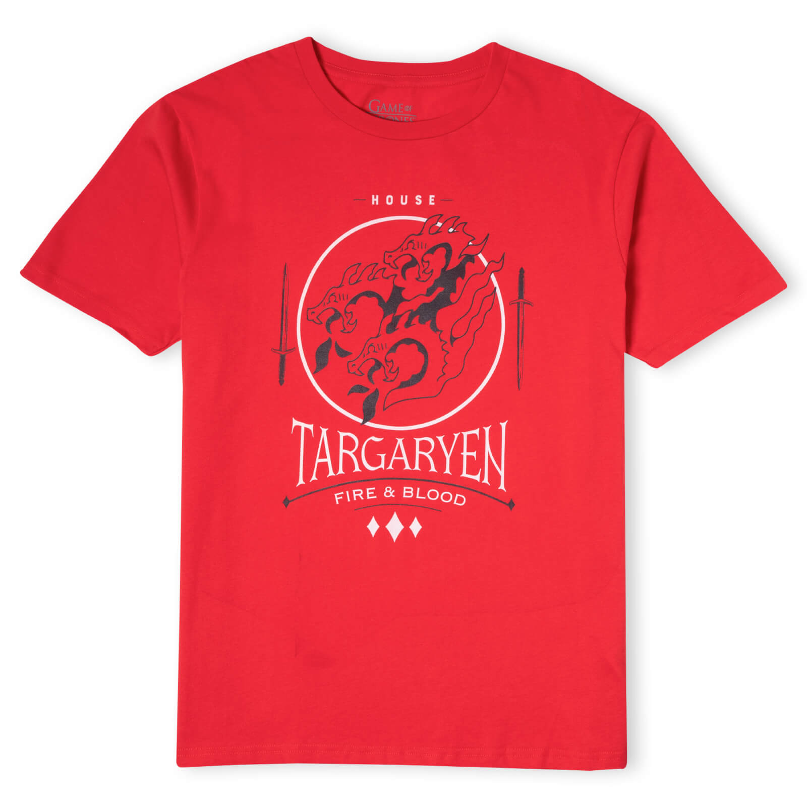 Game of Thrones House Targaryen T-Shirt Homme - Rouge - XS - Rouge