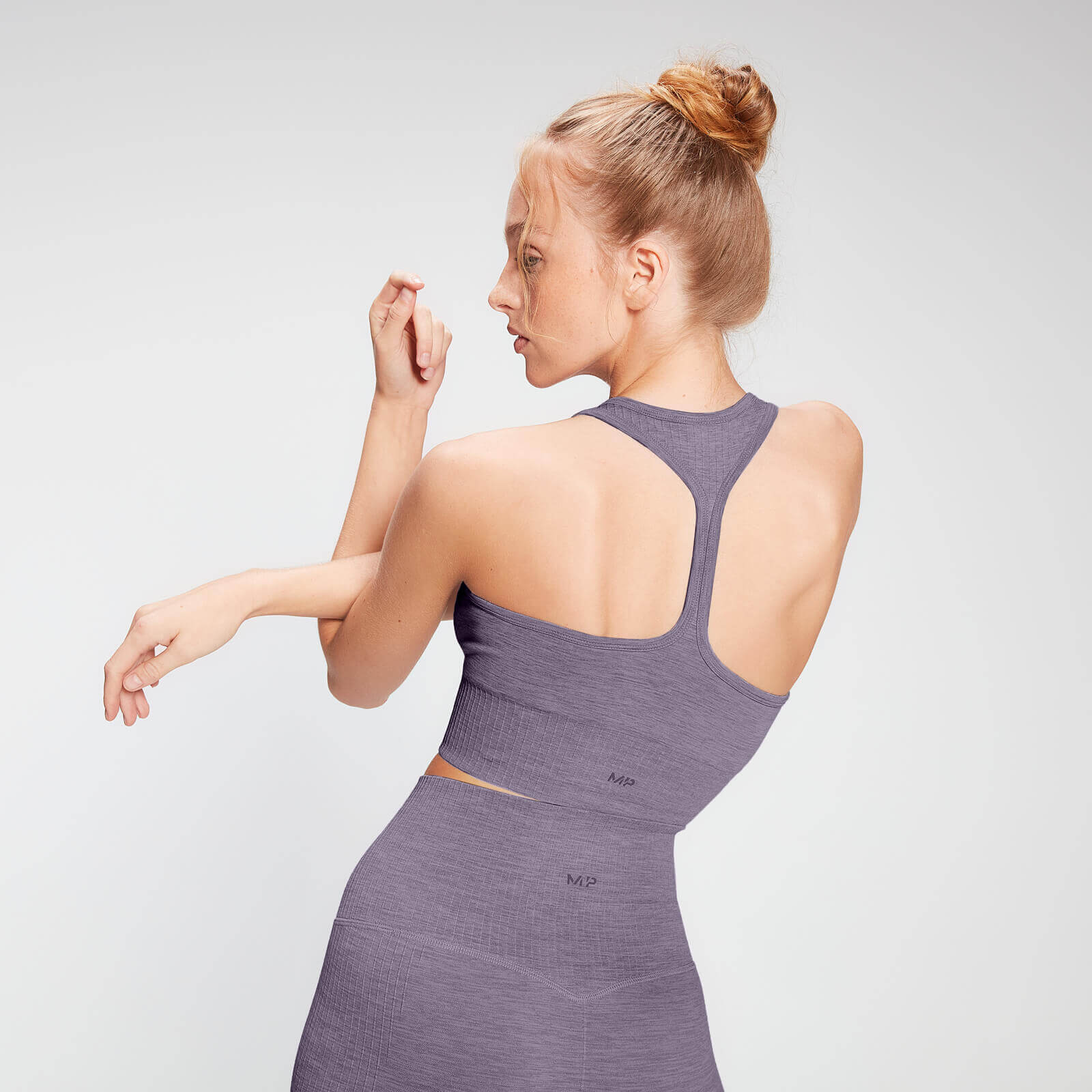 MP Women's Composure Seamless Sports Bra - Smokey Purple  - S