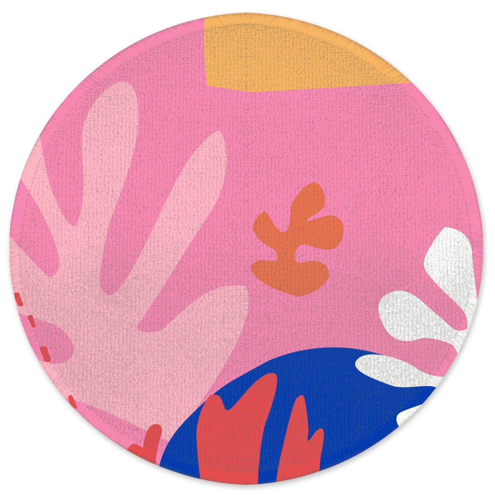 Decorsome Colourful Abstract Round Bath Mat