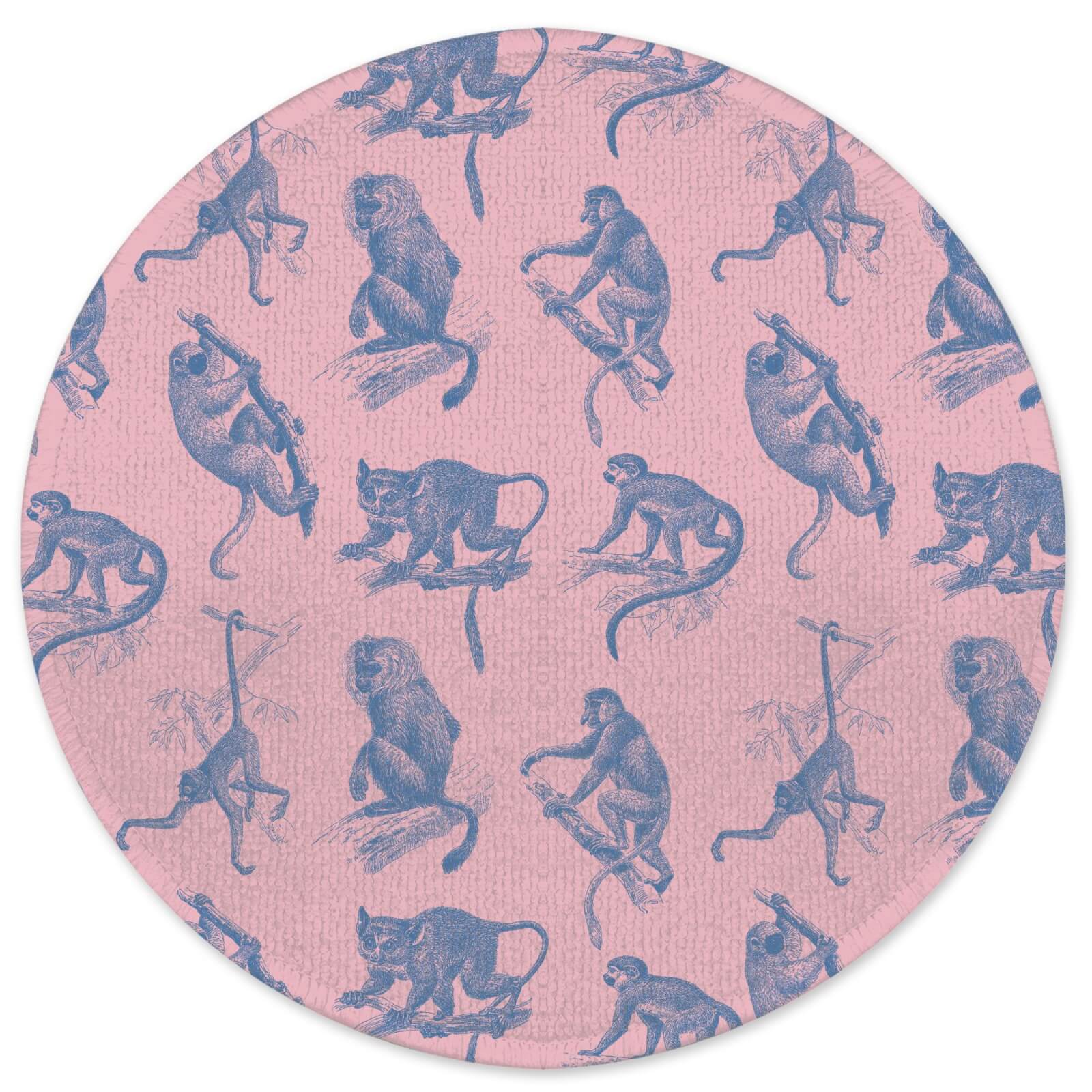 Decorsome Earth Friendly Monkeys Round Bath Mat
