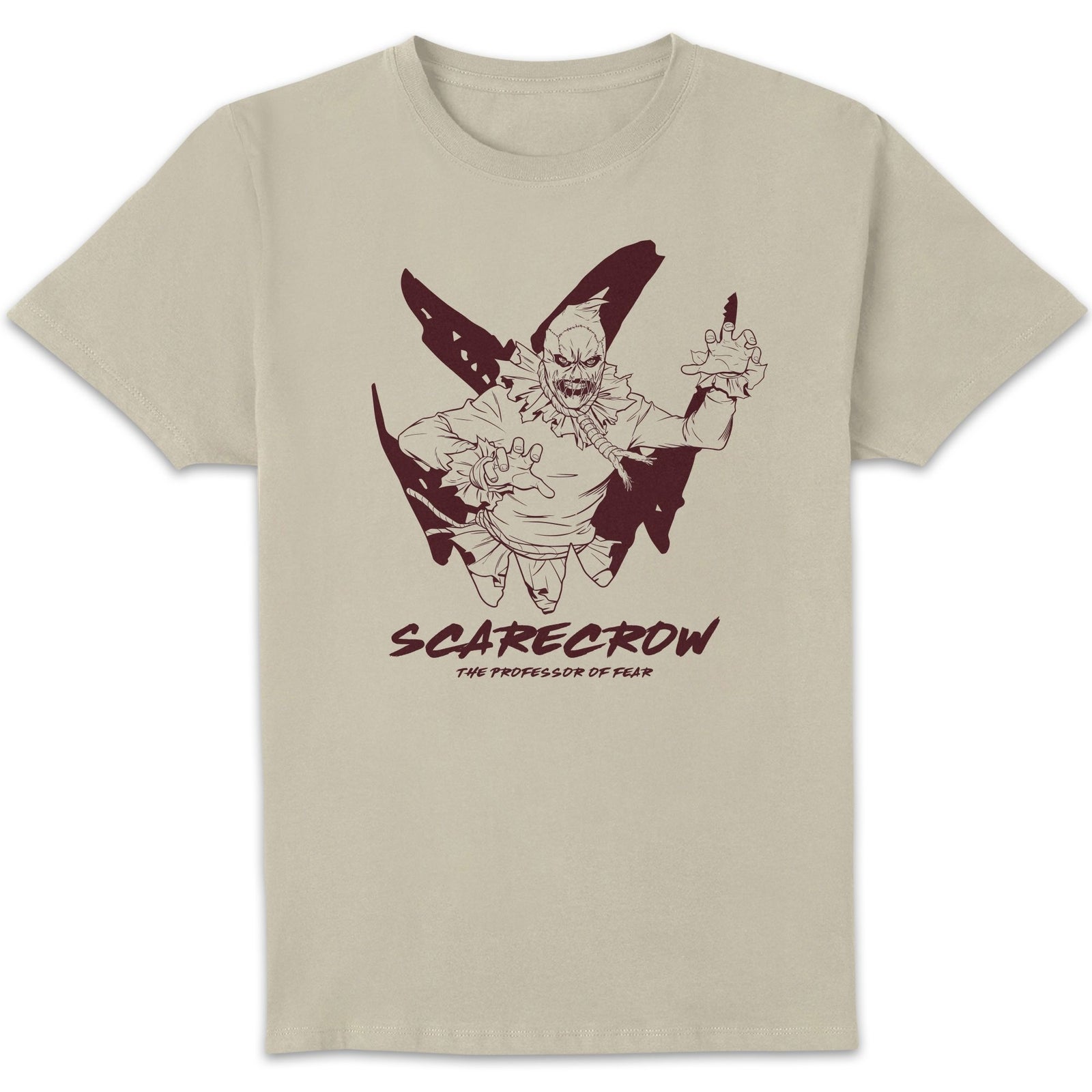 Batman Villains Scarecrow Unisex T-Shirt - White Vintage Wash - L