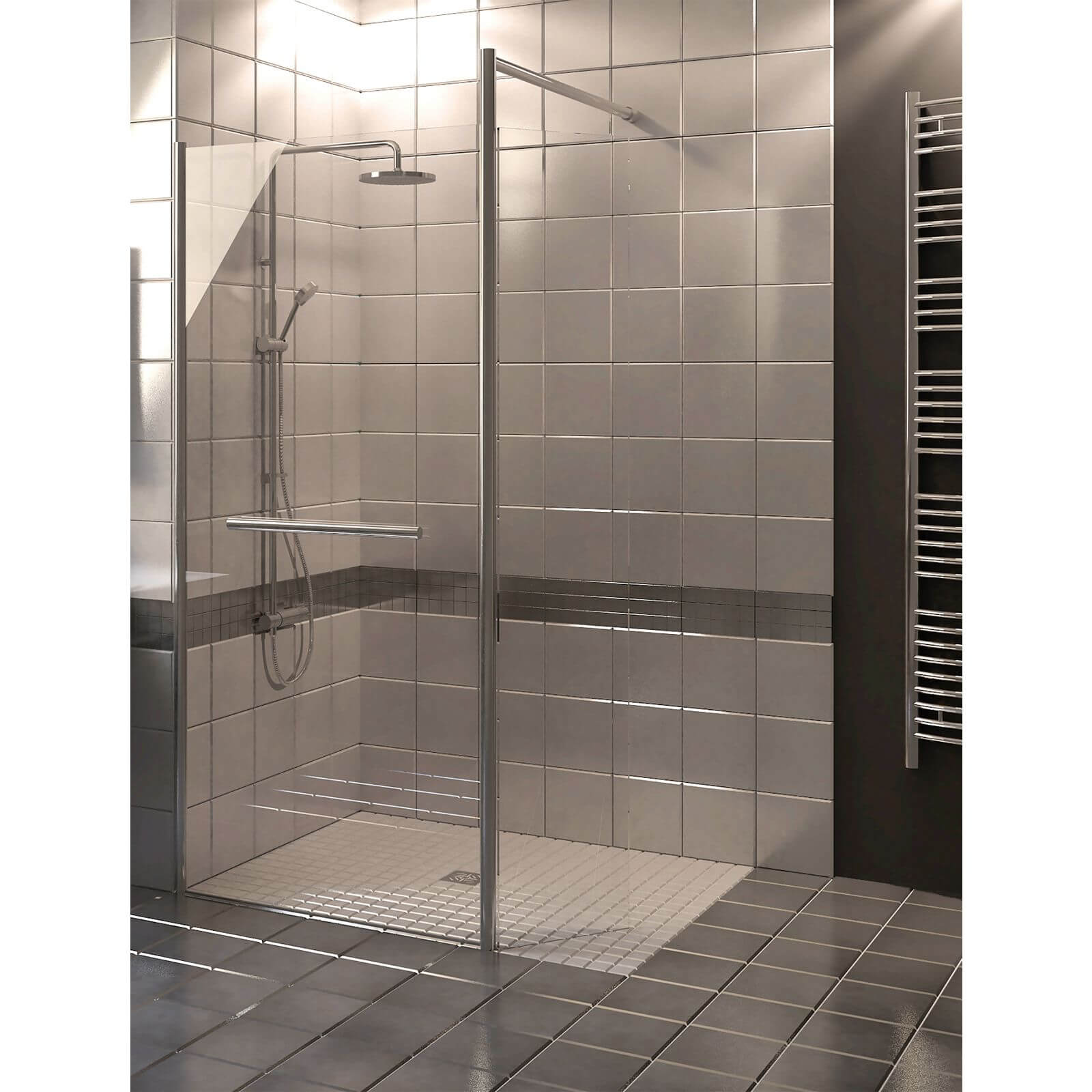 Wet Room Kit with Glass Panel Homebase