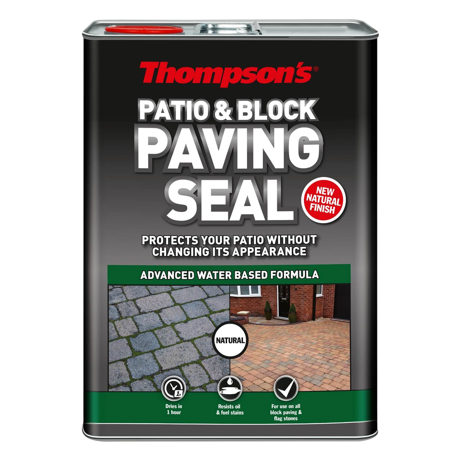 Thompsons Patio & Block Paving Seal Natural 5L Homebase