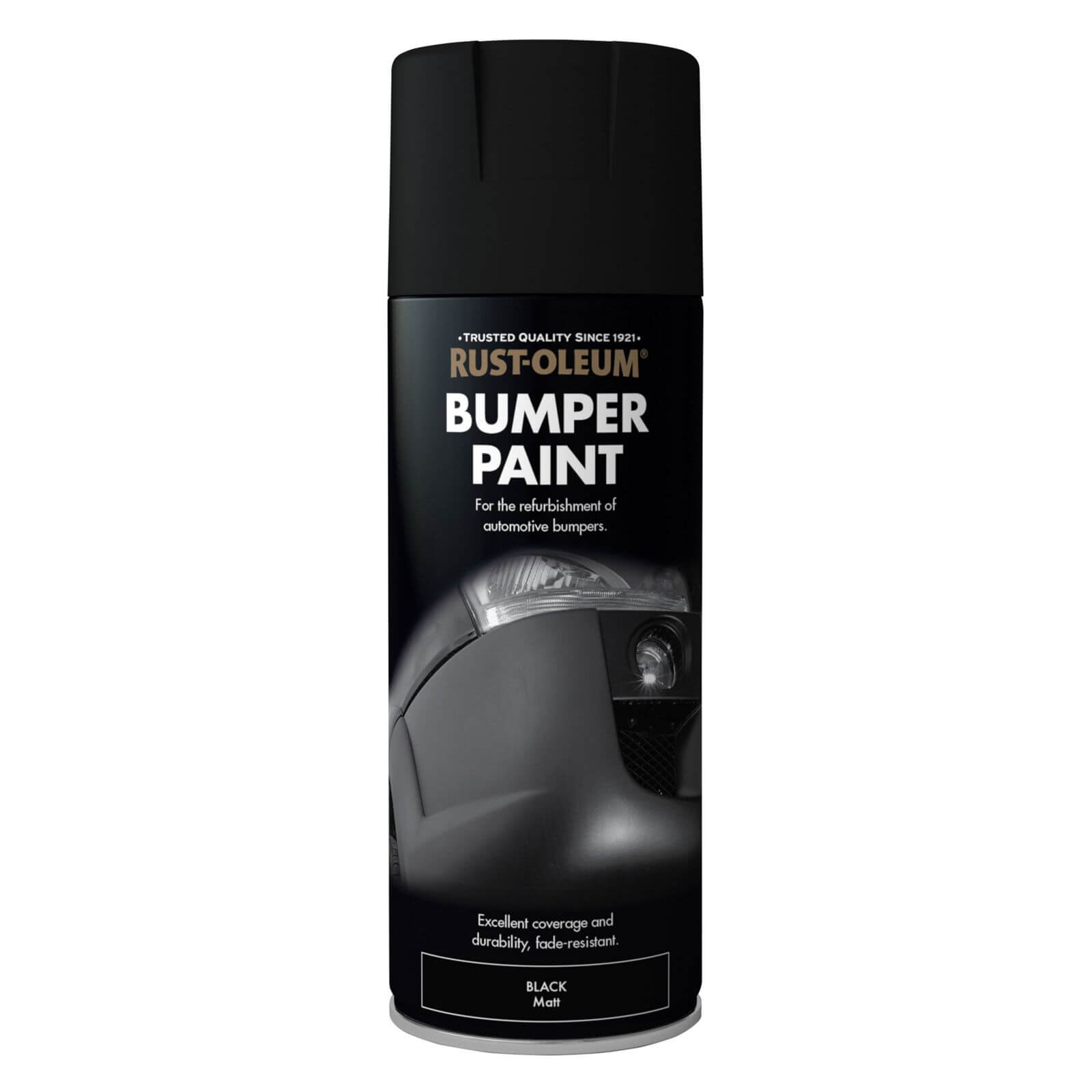 RustOleum Auto Bumper Paint Black 400ml Homebase