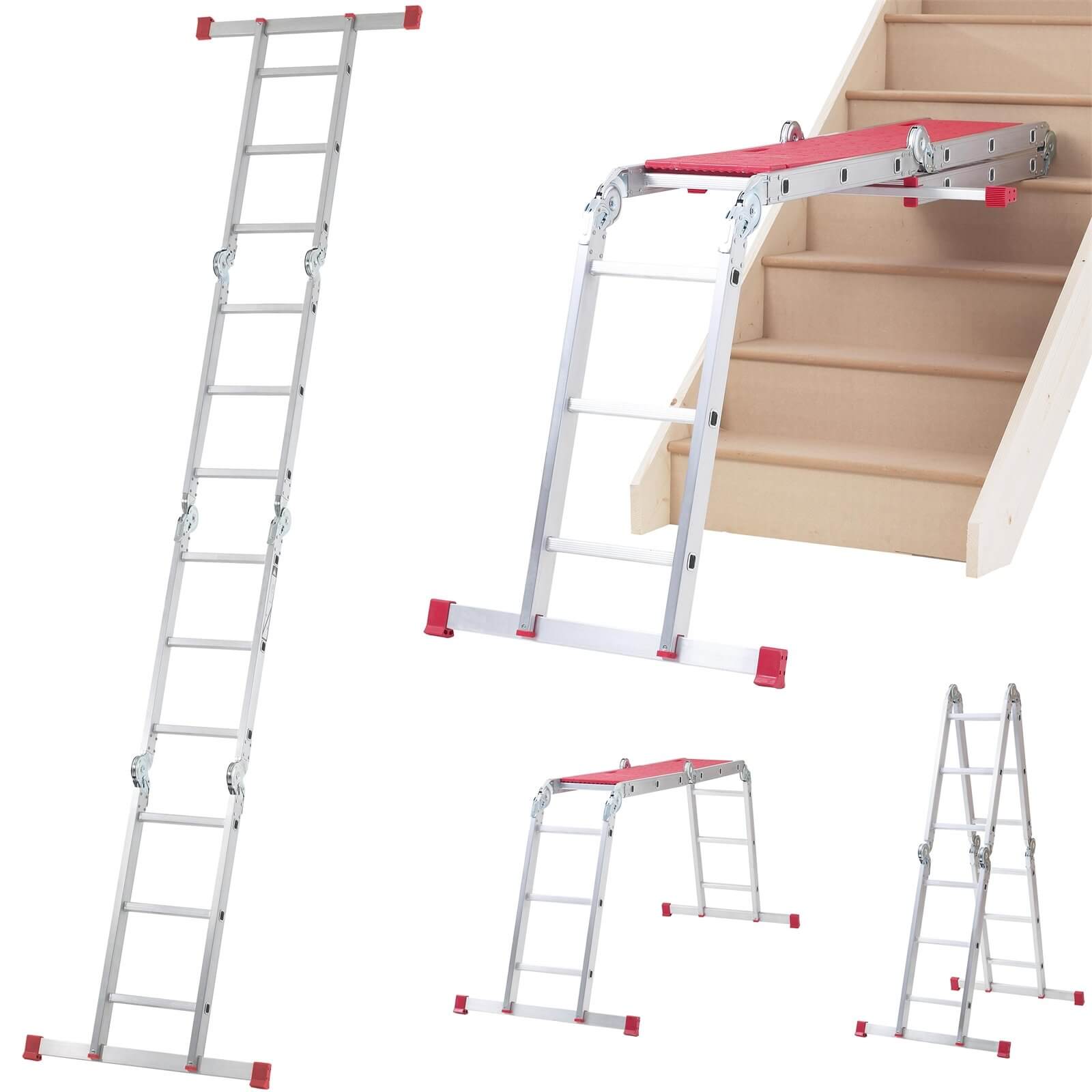 Werner MultiPurpose Ladder 12 in 1 with Platform Homebase