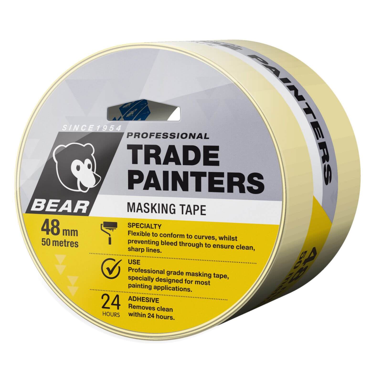 Bear 48mm x 50m Trade Painters Masking Tape Homebase
