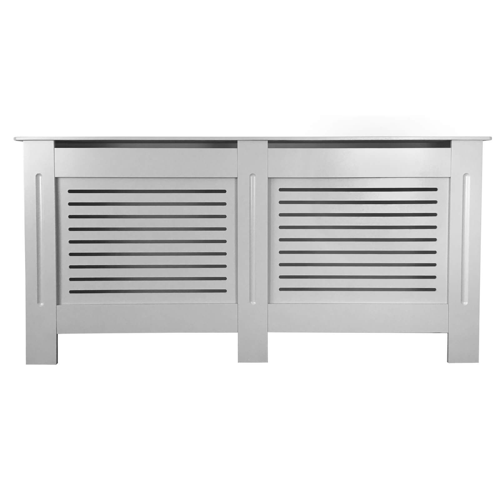 Horizontal Grey Radiator Cover Extra Large Homebase