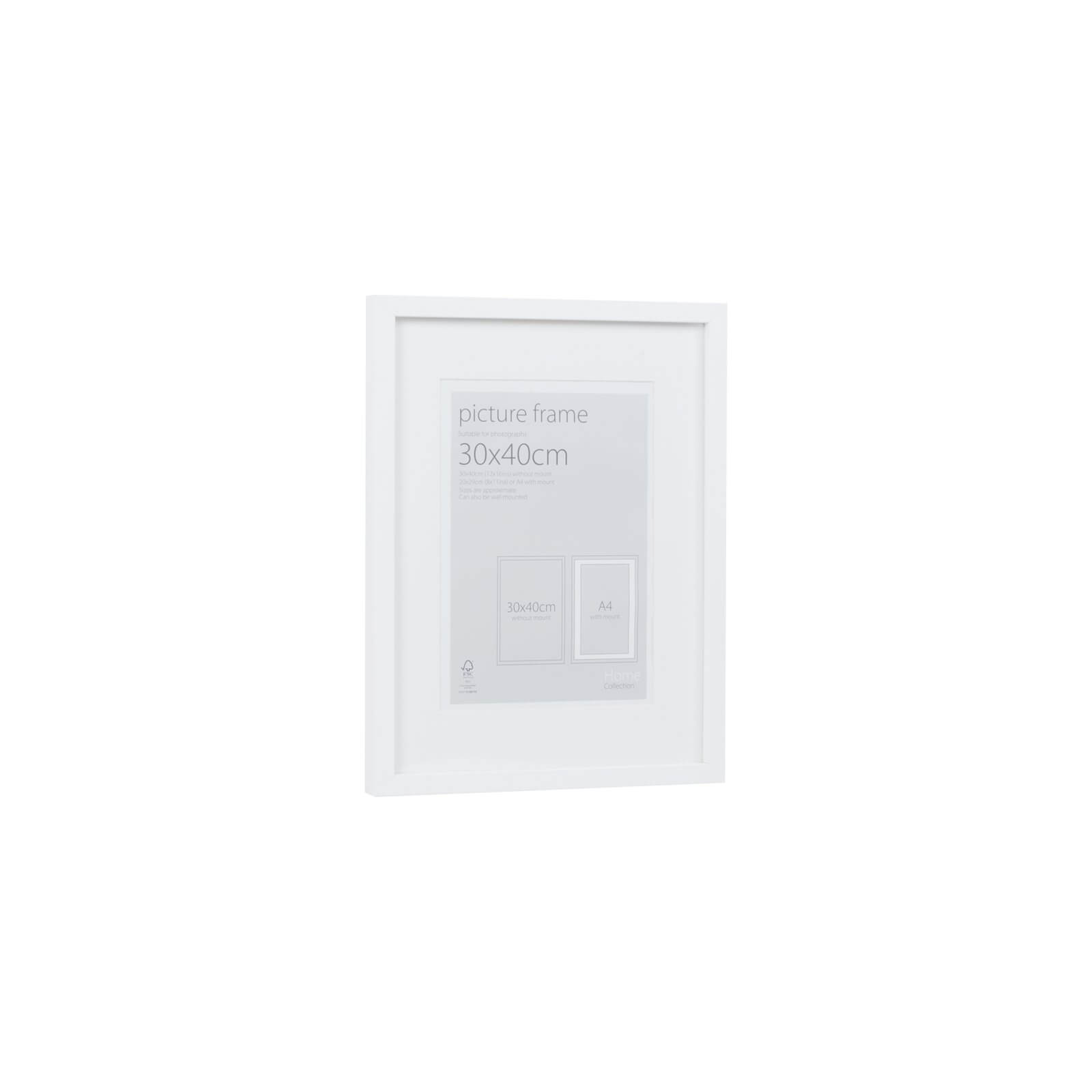 Picture Frame White 30 x 40cm Homebase