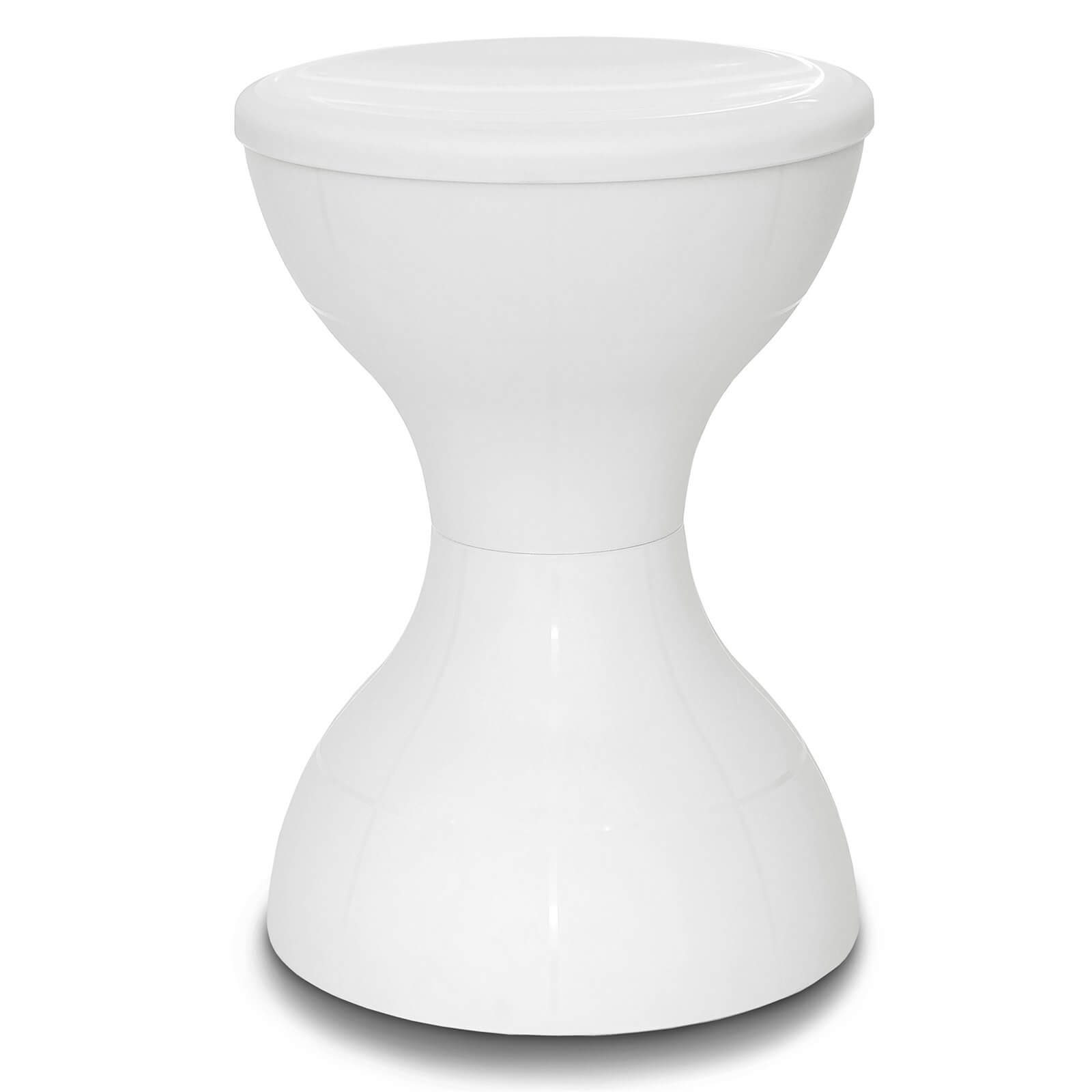 Plastic Stool White Homebase